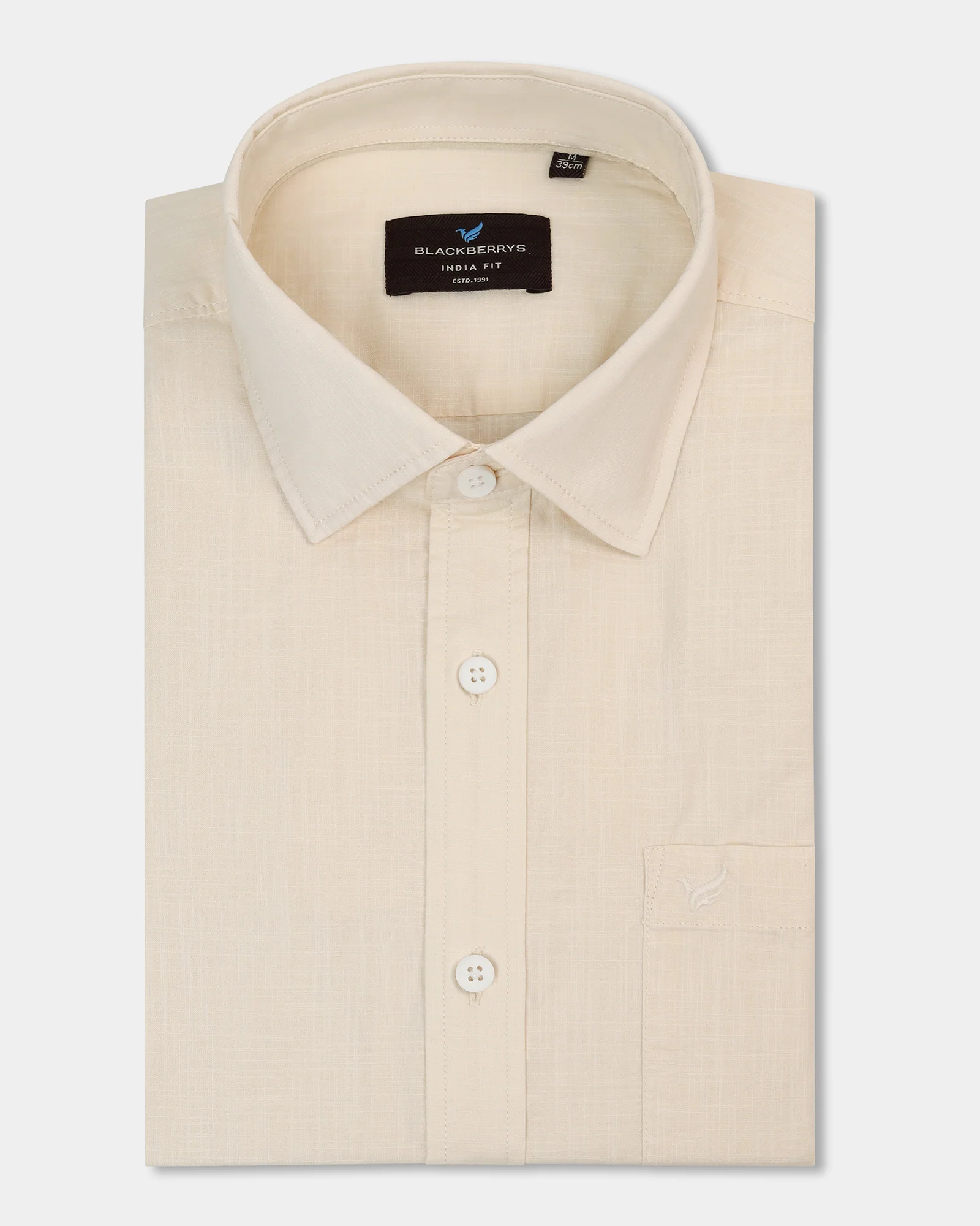 Off White Solid Shirt - Gobert - Image 5