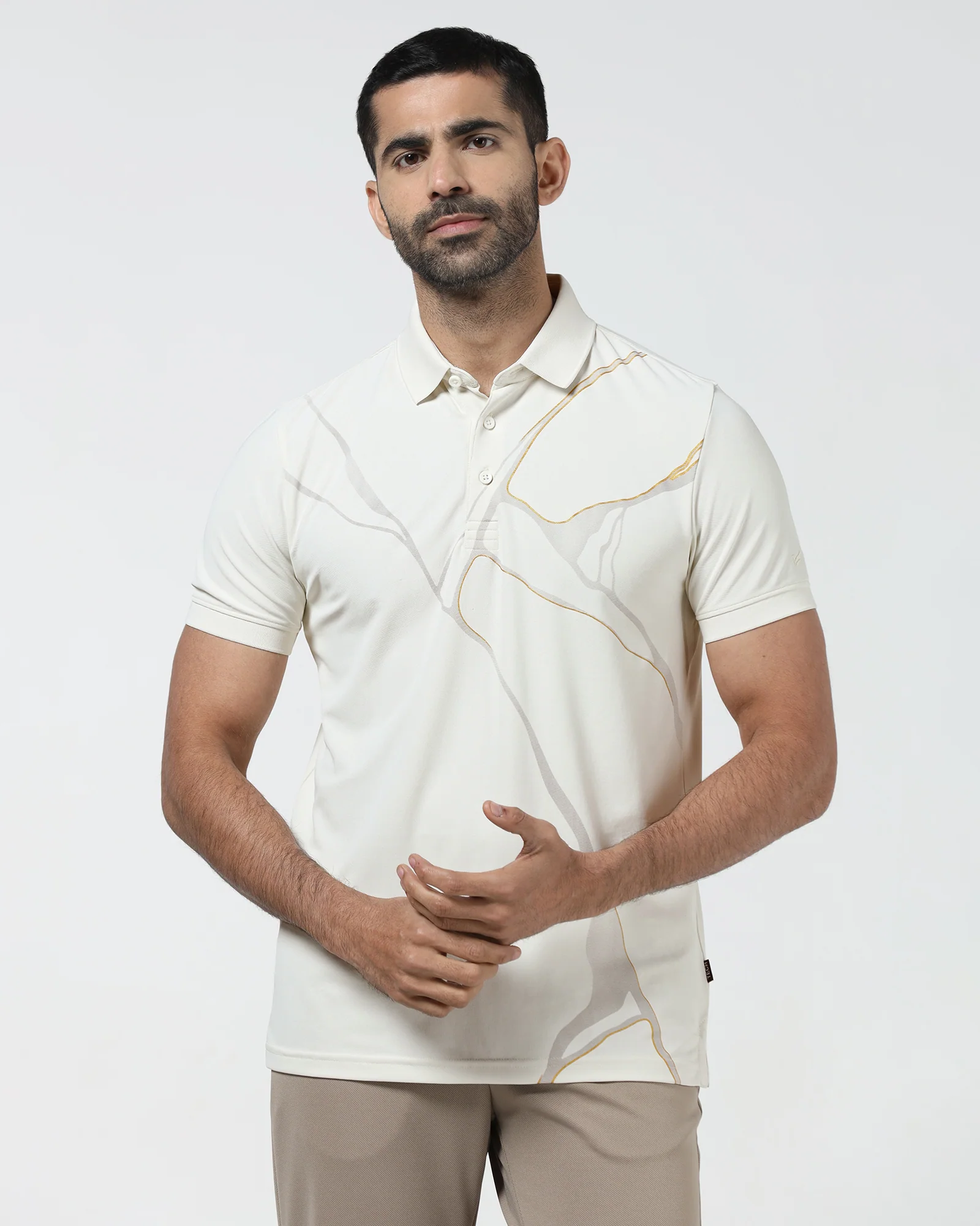 Off White TechPro Printed Polo - Snape