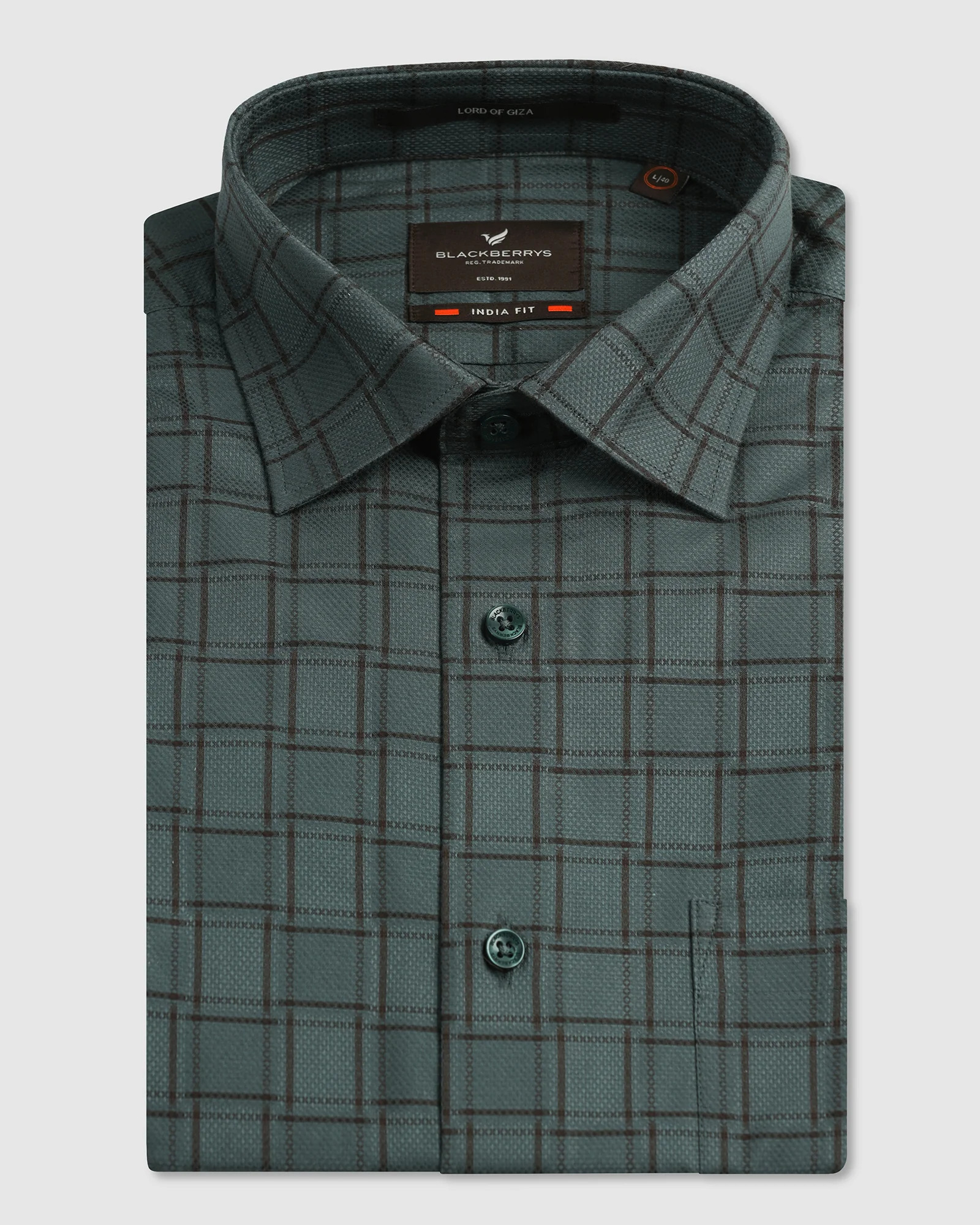 Olive Check Shirt - Ratio - Image 5