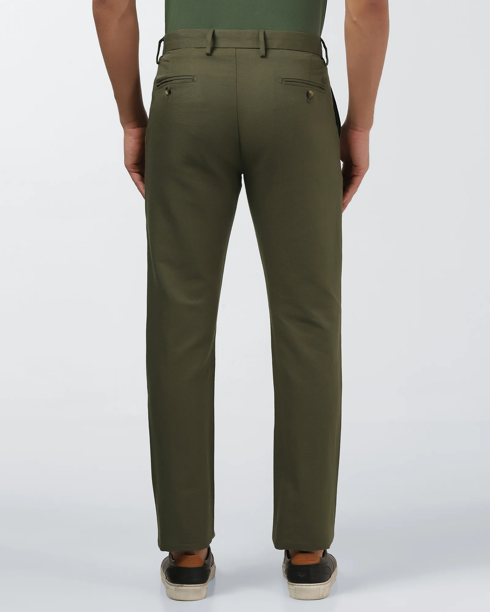 Olive Linen Solid Khaki - Hazel - Image 2