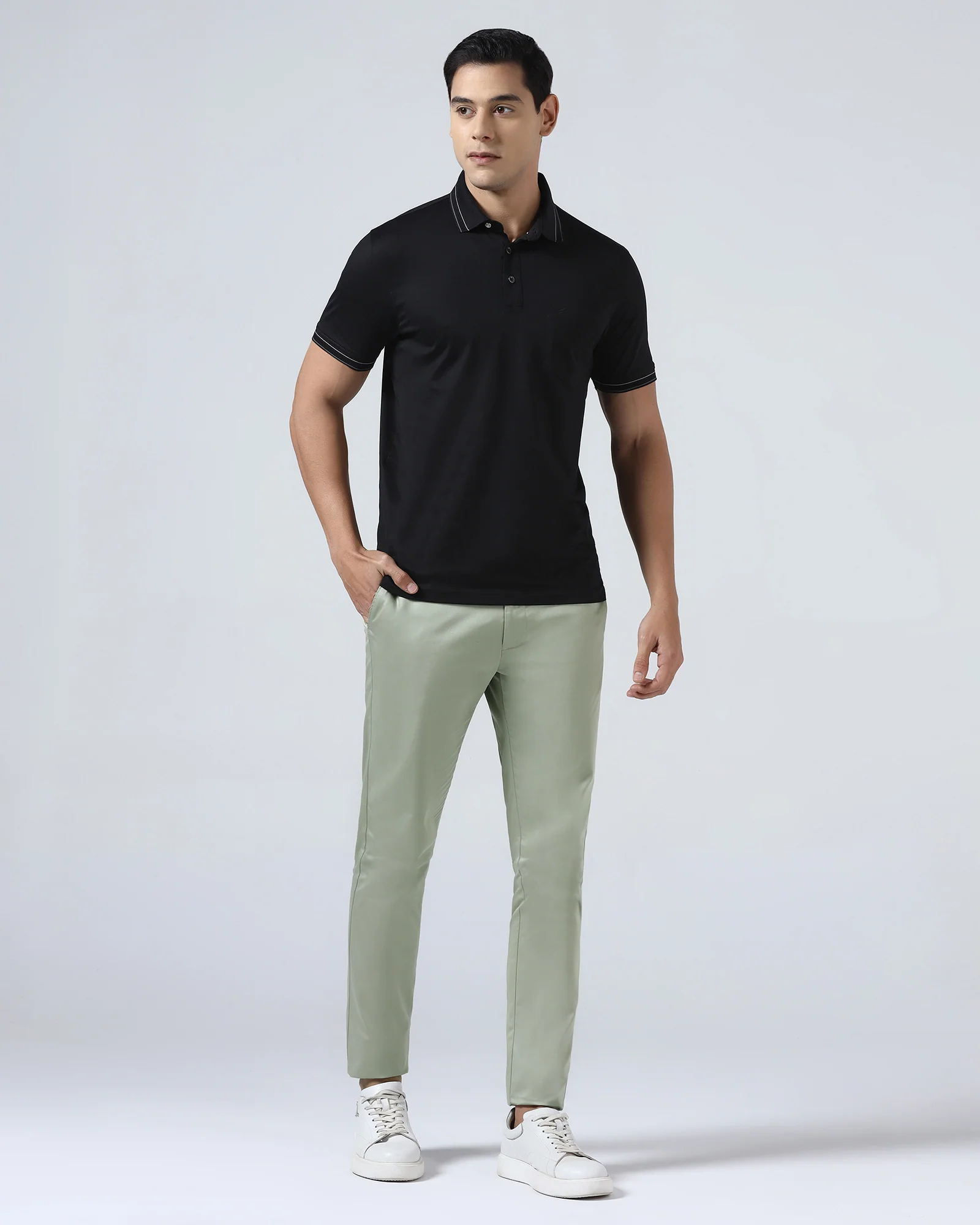 Olive Non Iron Solid Khaki - Cypres