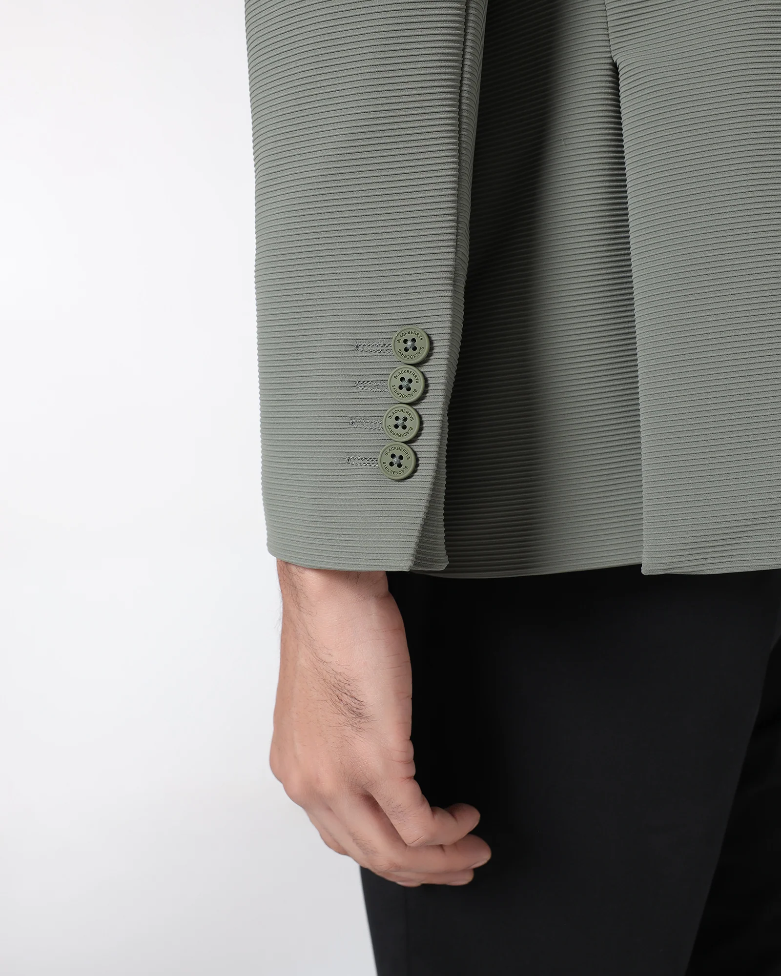 Olive TechPro Stripe Blazer - Siesta - Image 5