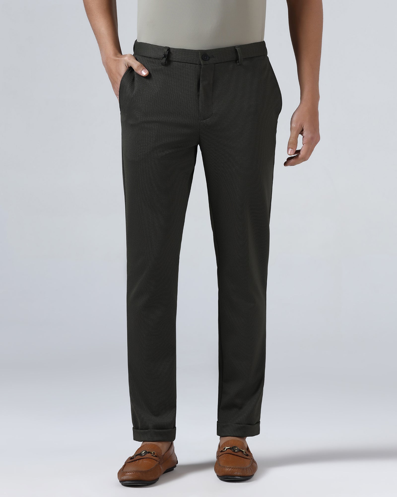 Olive TechPro Textured Trouser - Meteor - Image 3