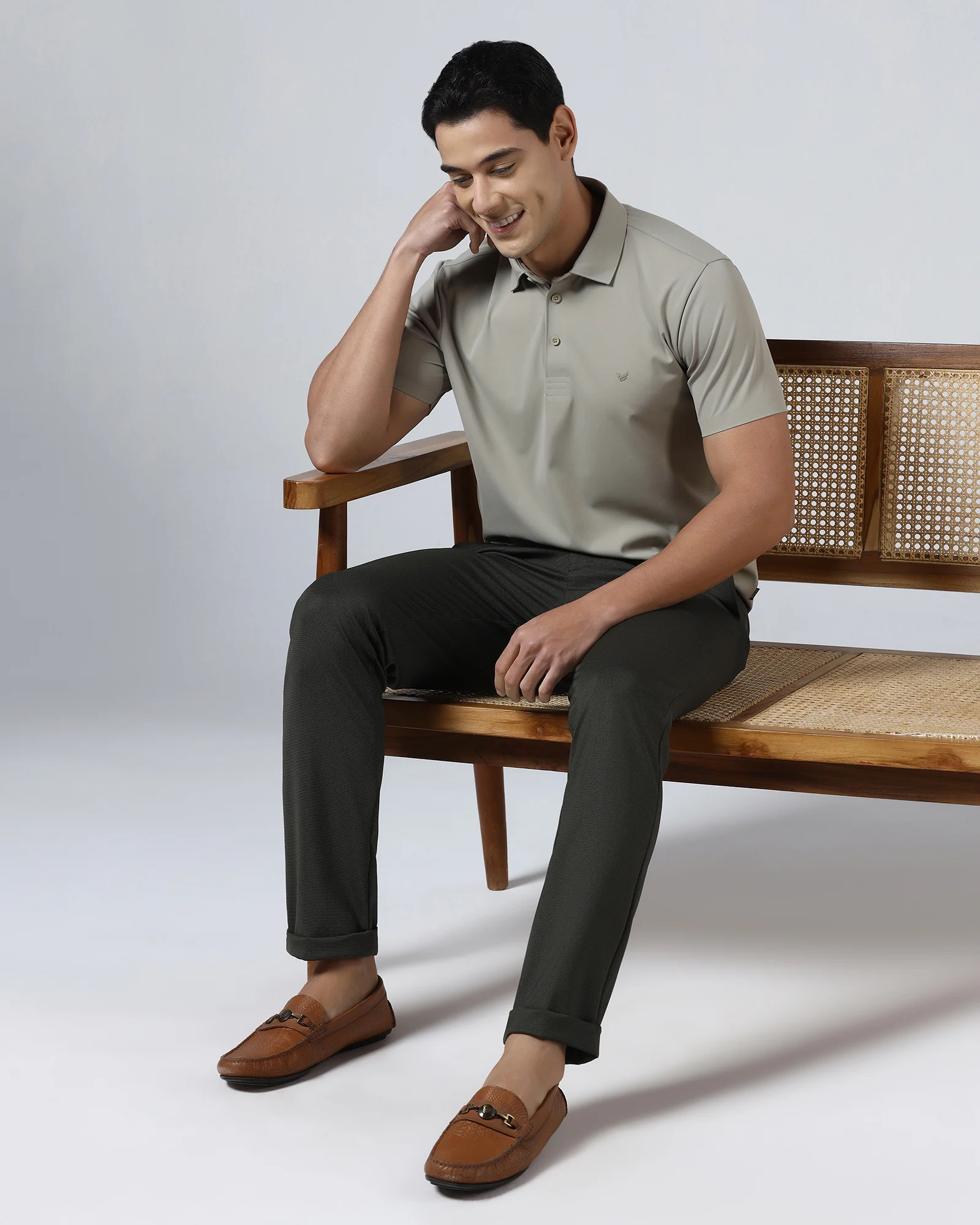 Olive TechPro Textured Trouser - Meteor - Image 7