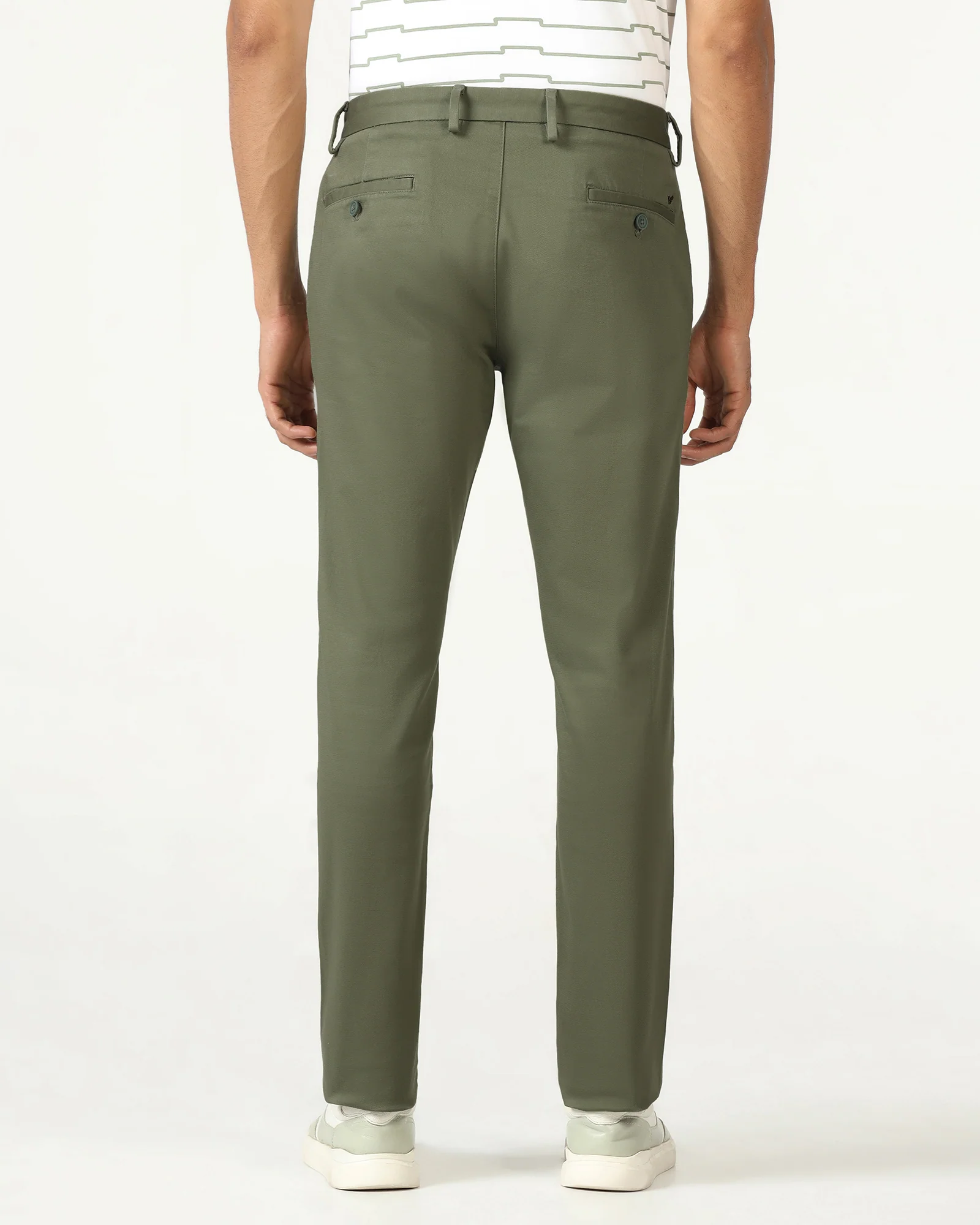 Olive Textured Khakis - Brook - Image 2