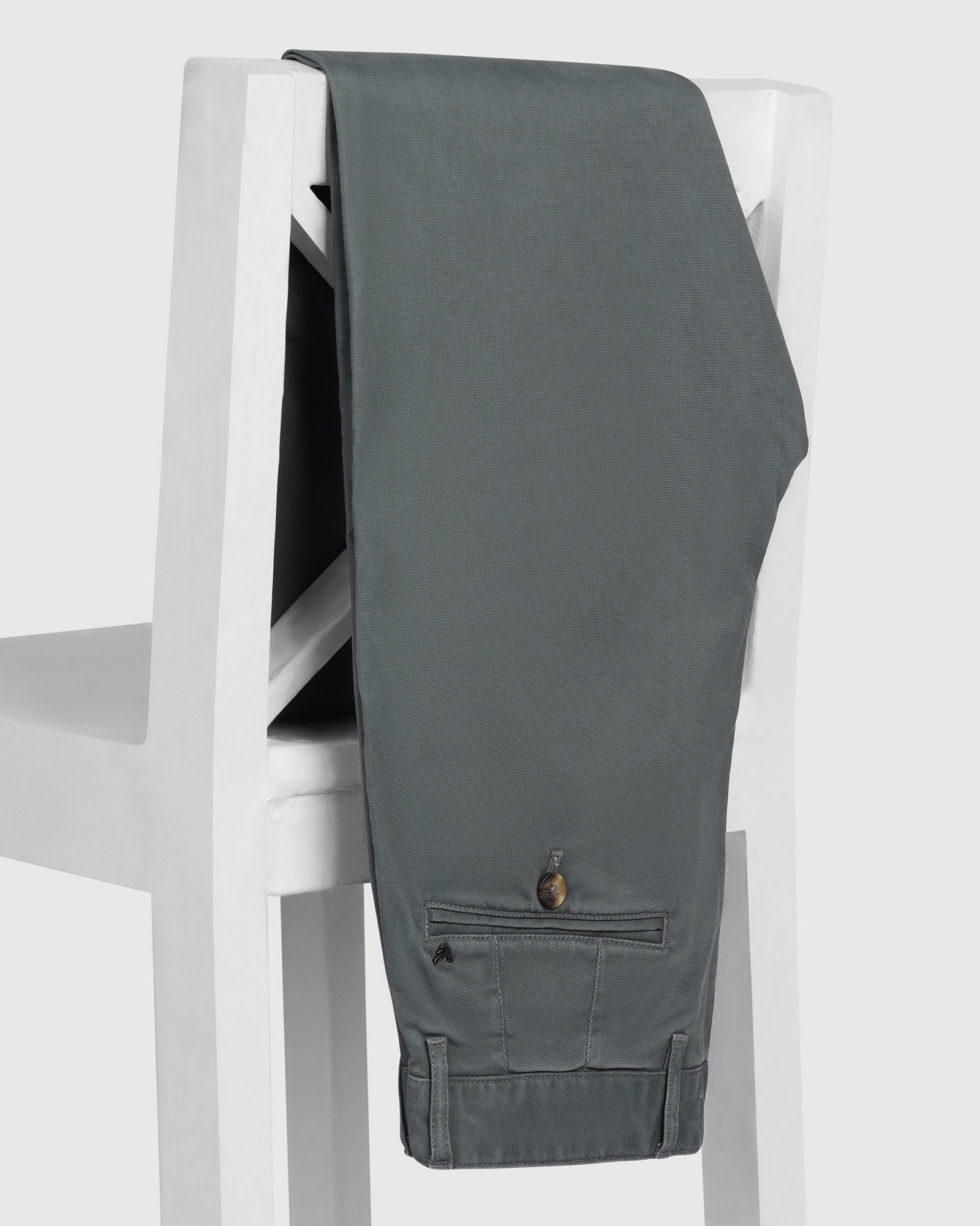 Olive Textured Khakis - Kary - Image 5