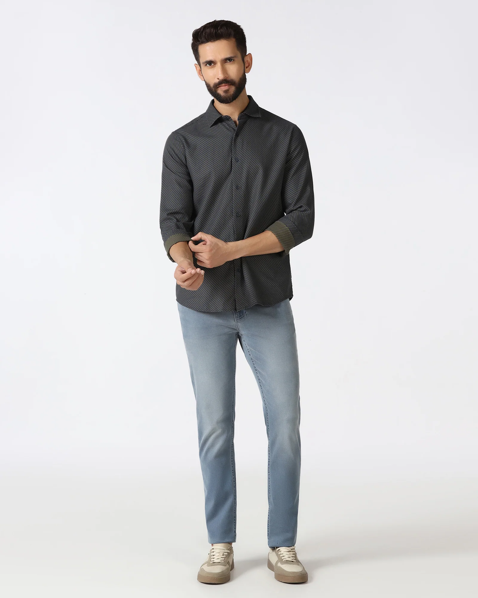 Olive Textured Shirt - Durlan - Image 3