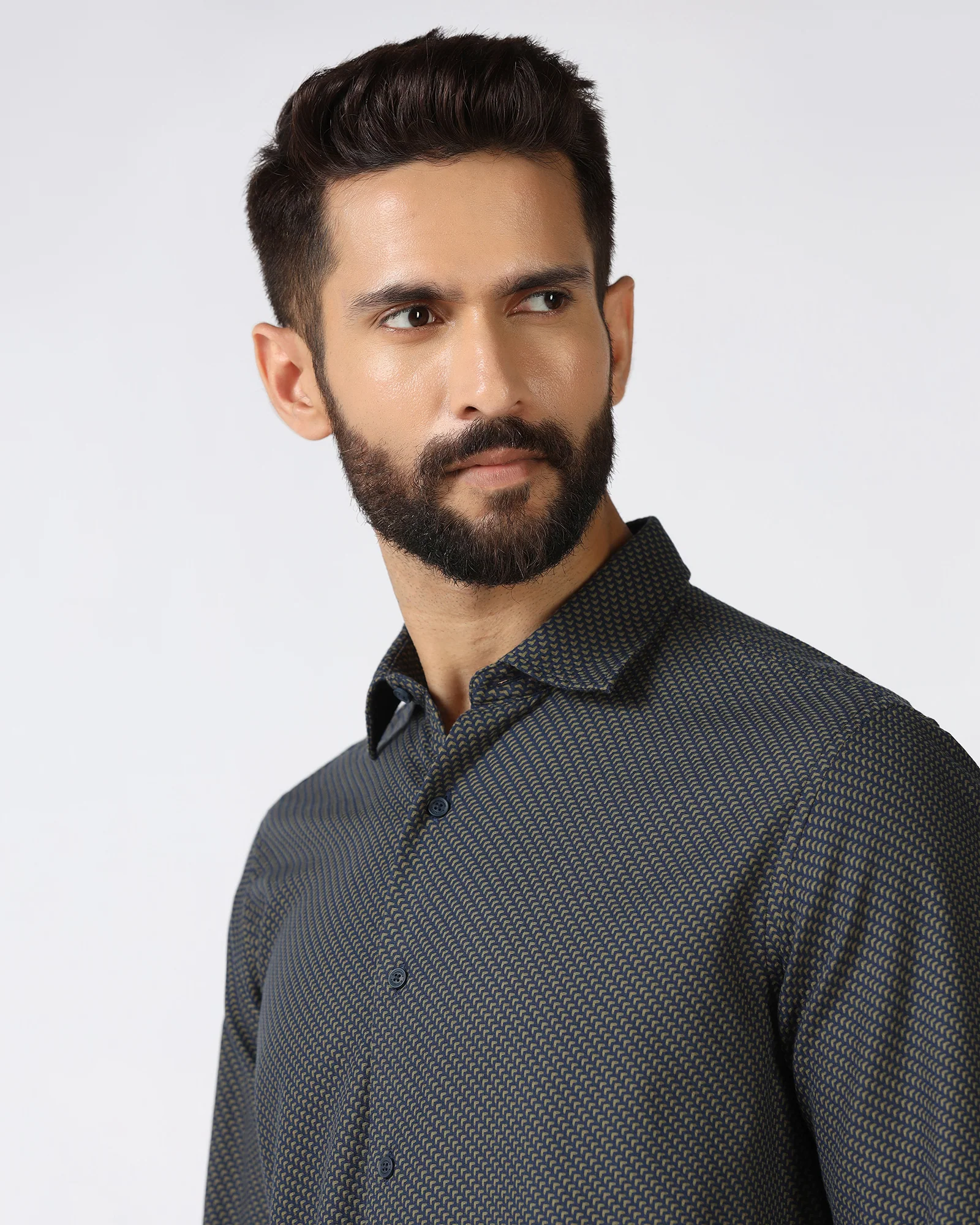 Olive Textured Shirt - Durlan - Image 4