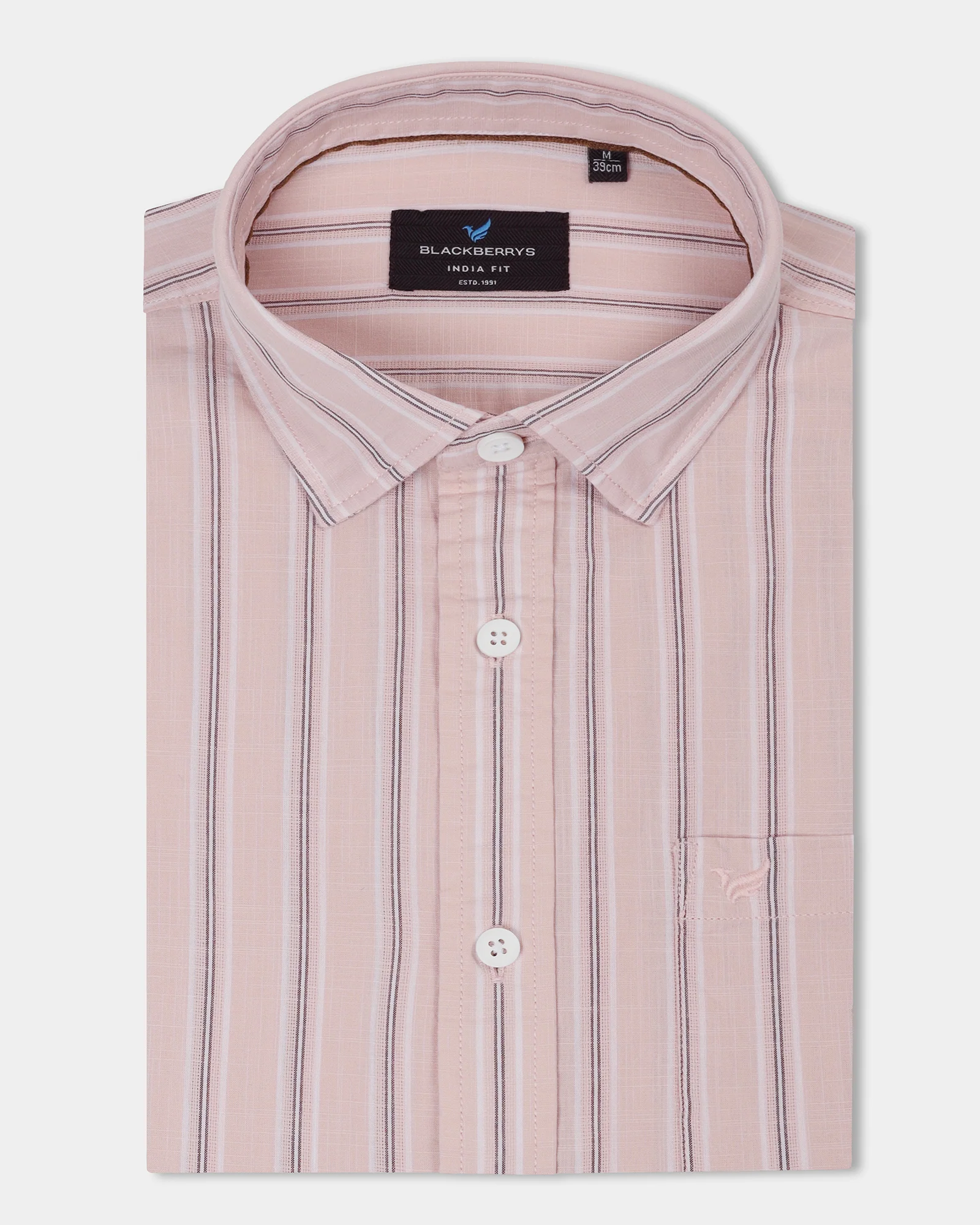 Peach Stripe Shirt - Lekor - Image 5