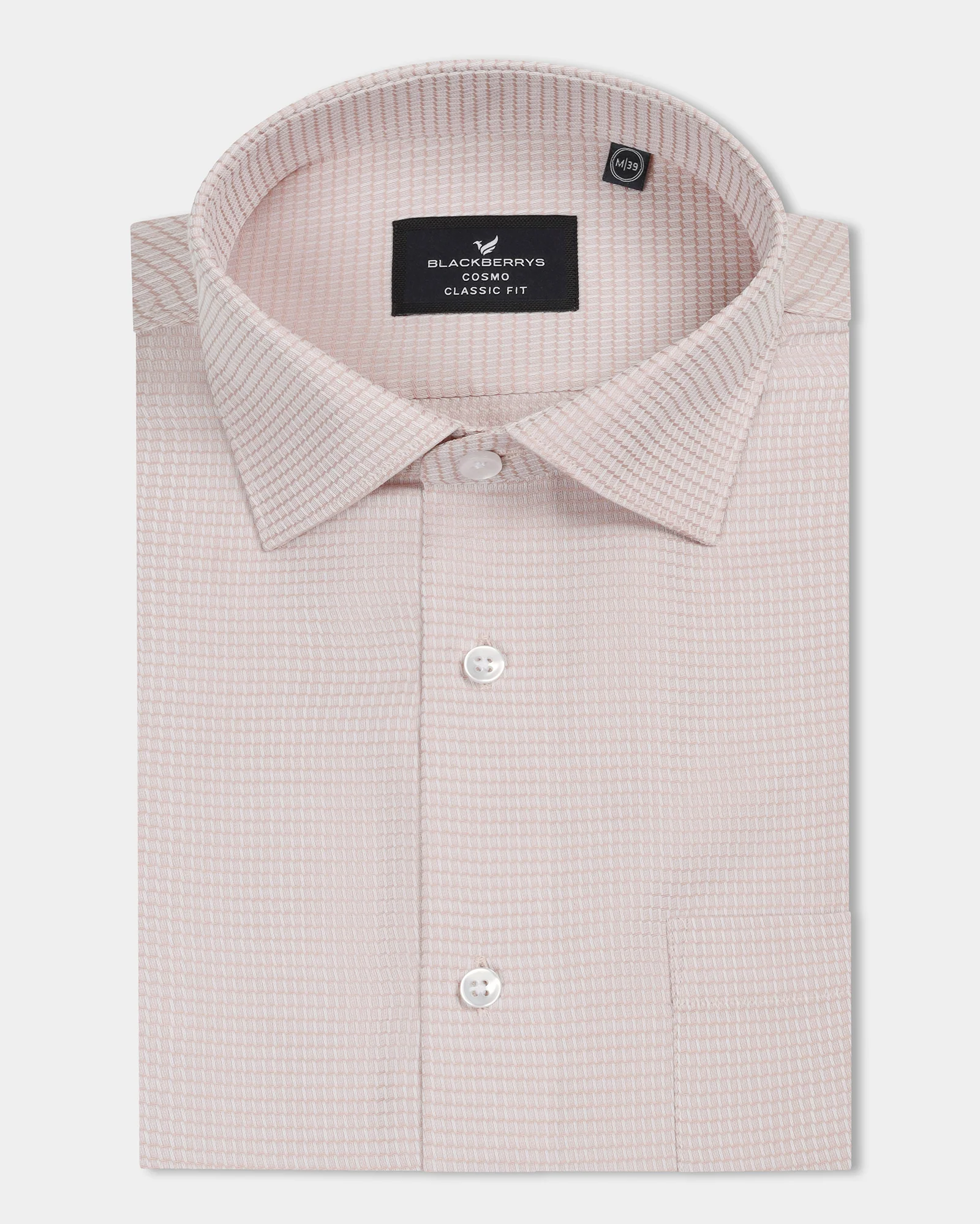 Peach Textured Shirt - Brice - Image 3