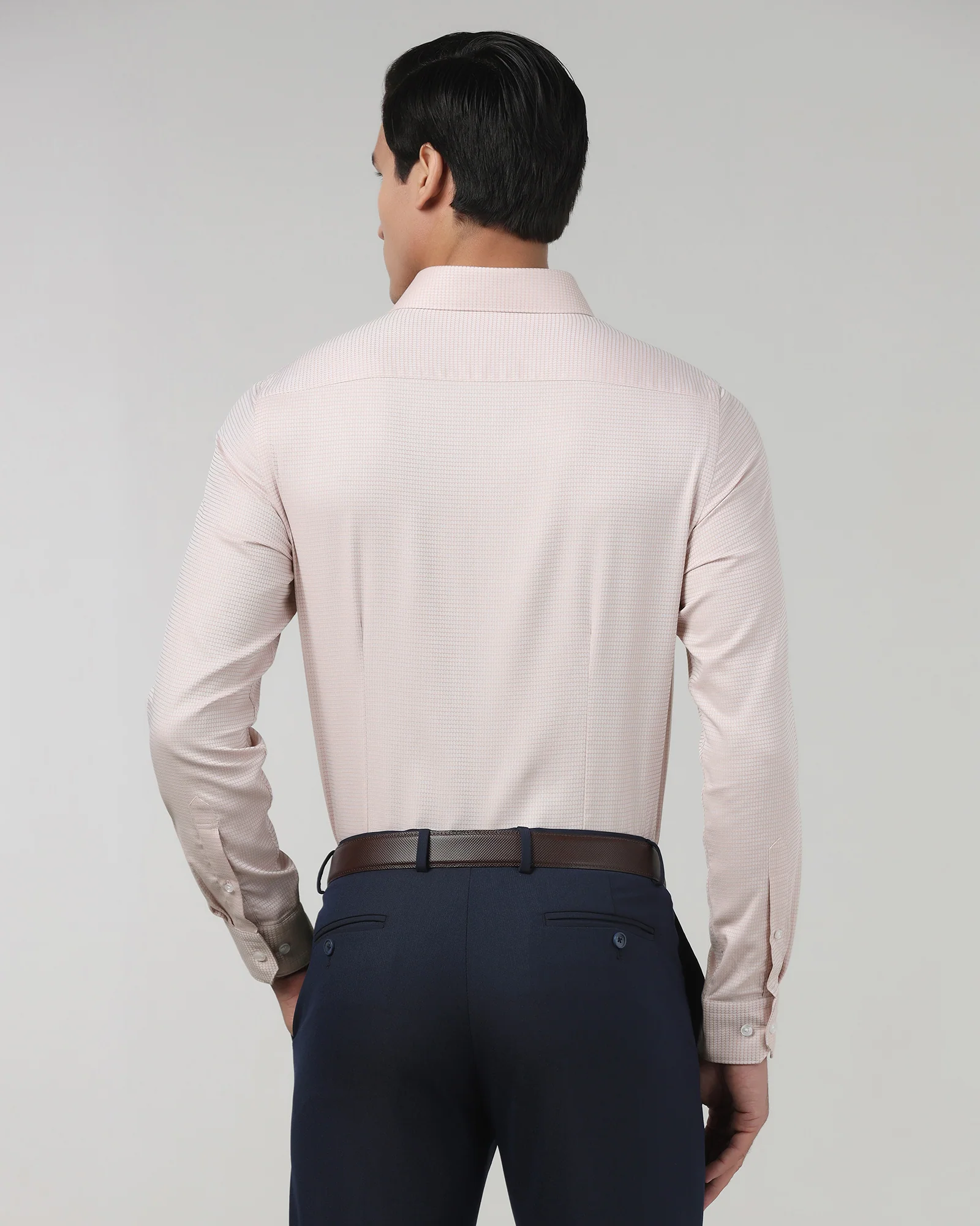 Peach Textured Shirt - Brice - Image 7