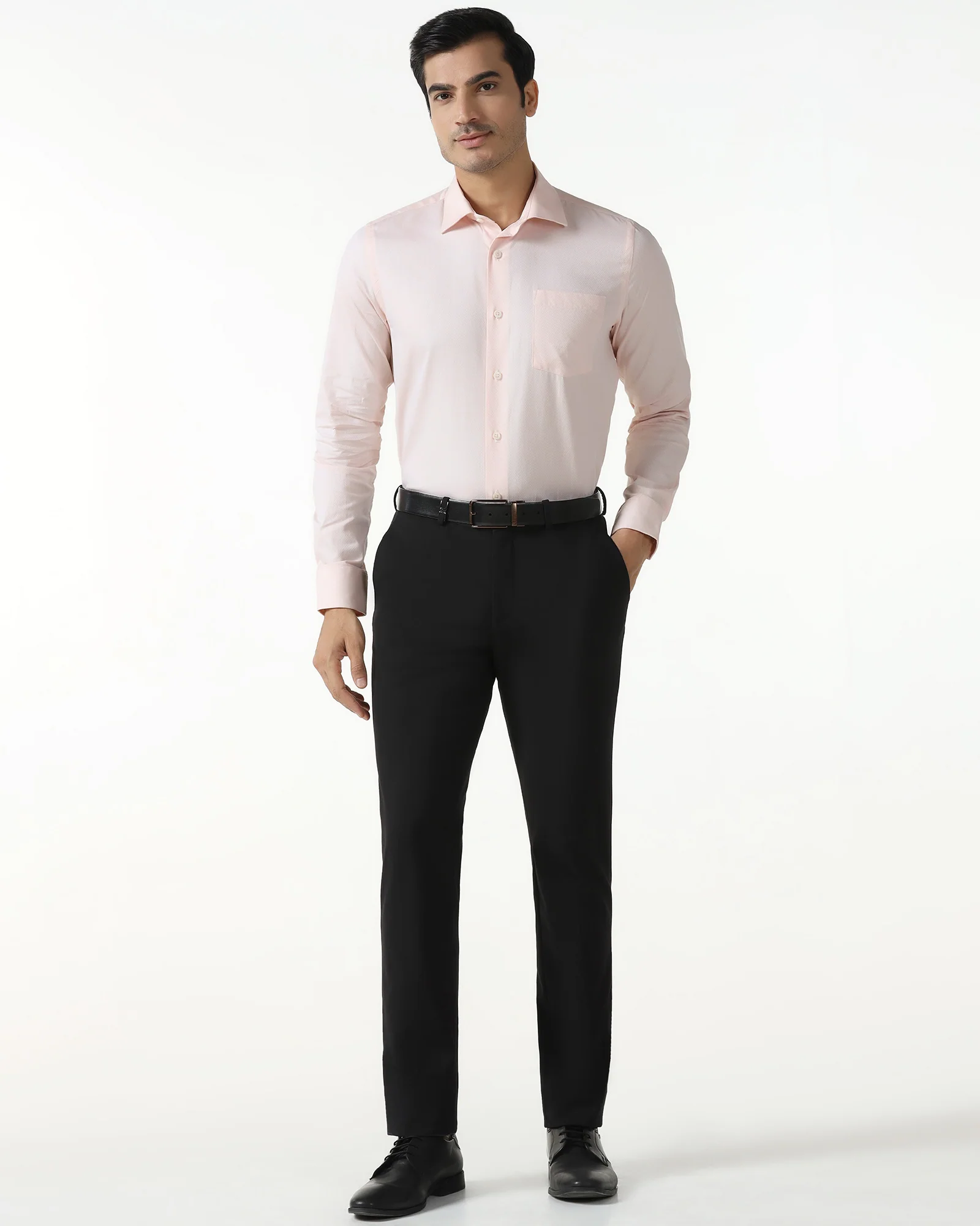 Peach Textured Shirt - Ryan - Image 3