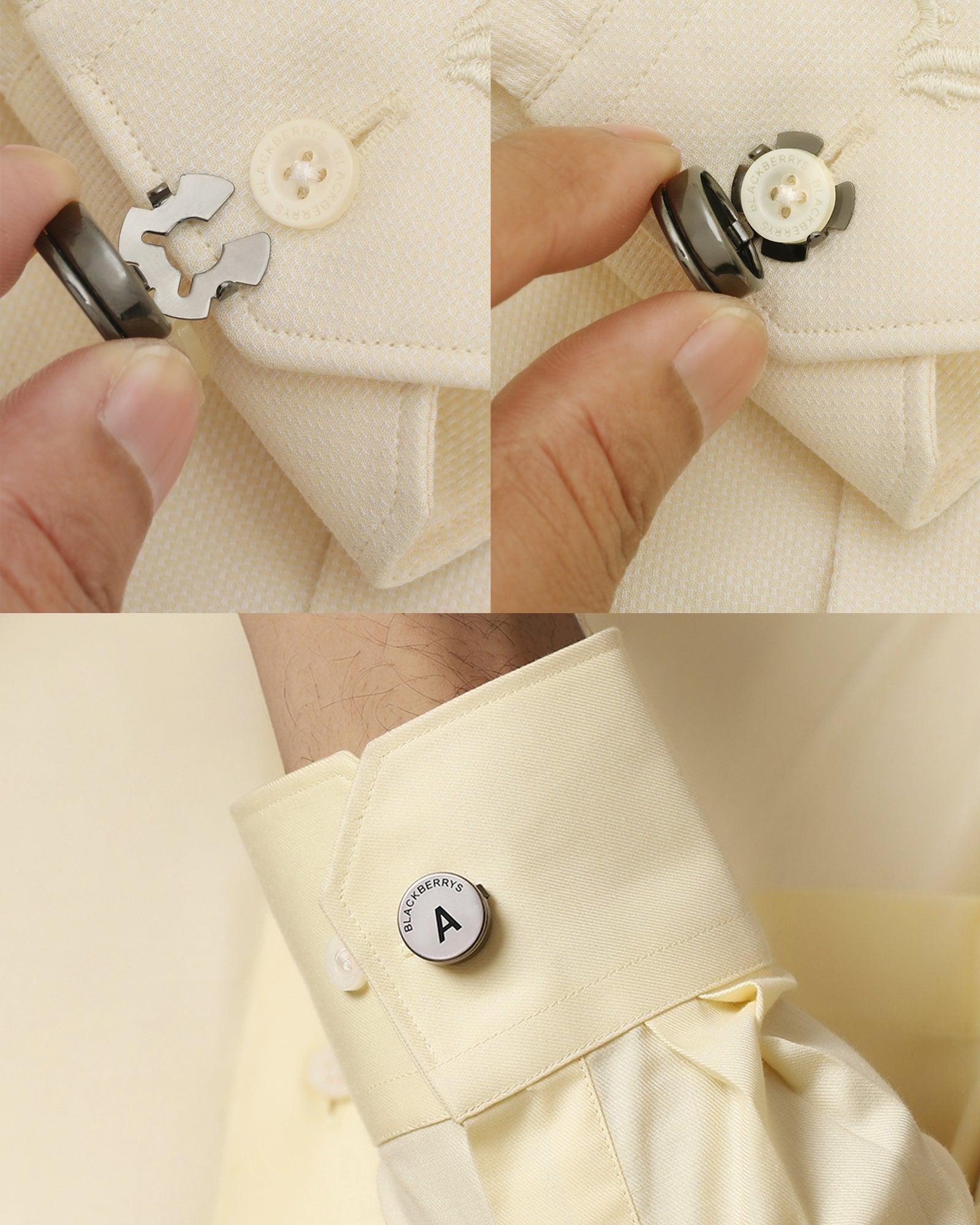 Shirt Button Cover With Alphabetic Initial-A - Image 3