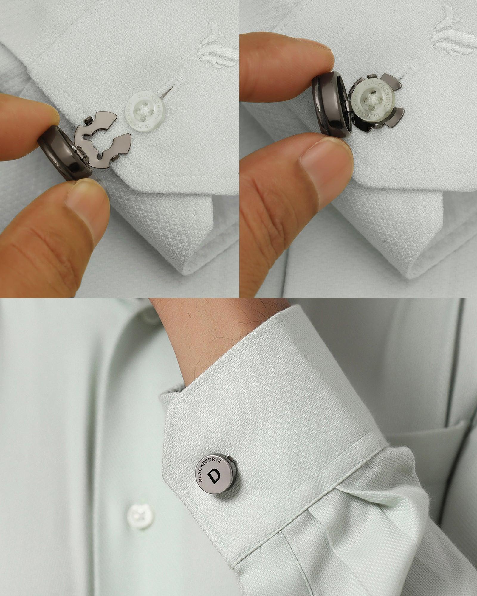 Shirt Button Cover With Alphabetic Initial-D - Image 3