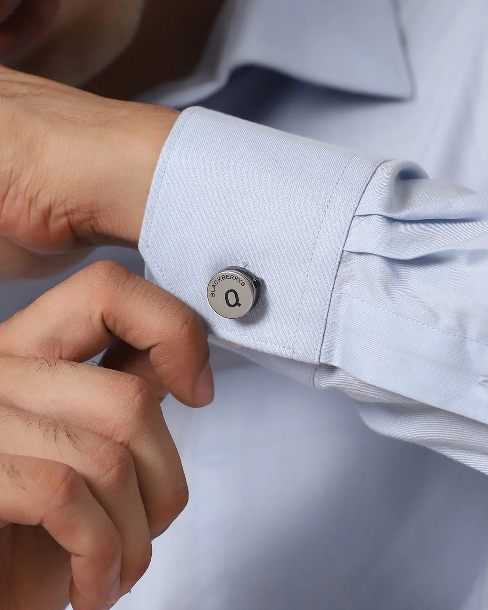 Shirt Button Cover With Alphabetic Initial-Q