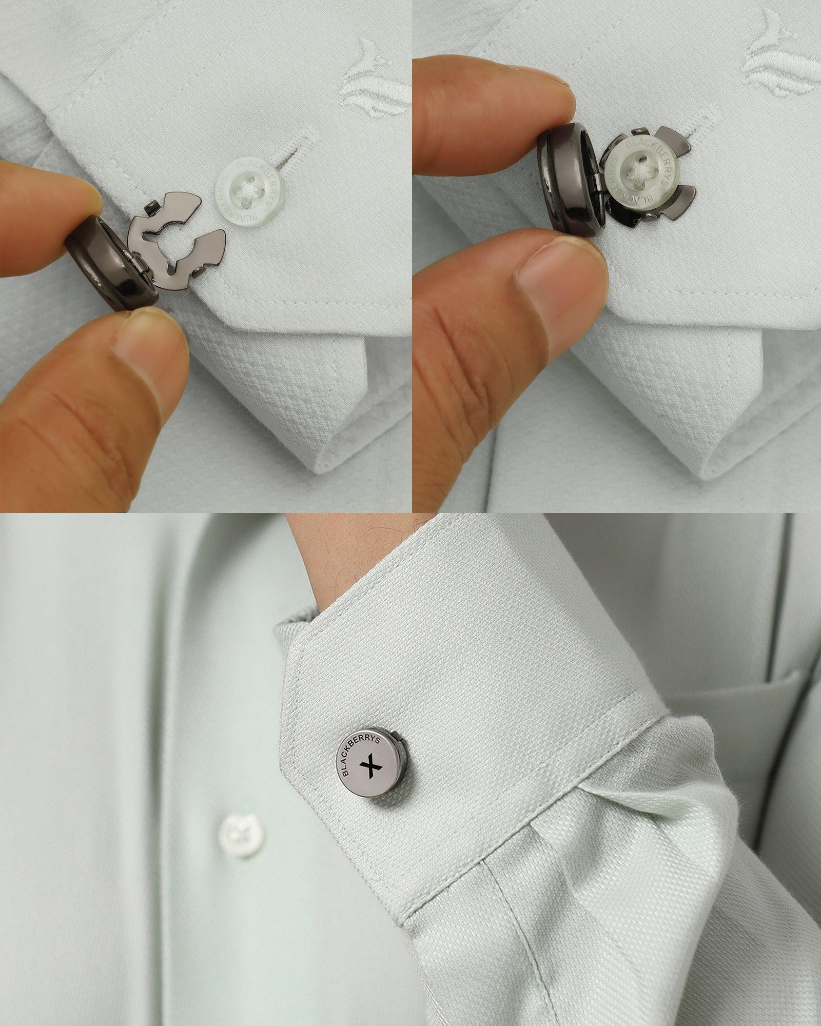 Shirt Button Cover With Alphabetic Initial-X - Image 3