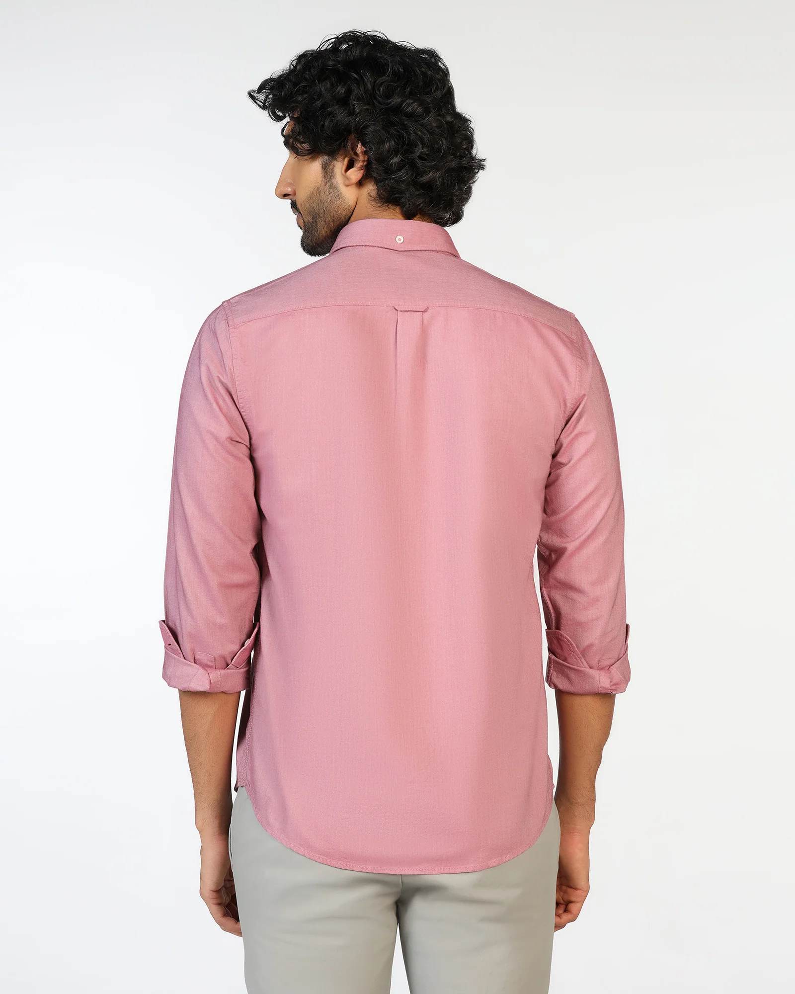 Pink Solid Shirt - Solly - Image 2