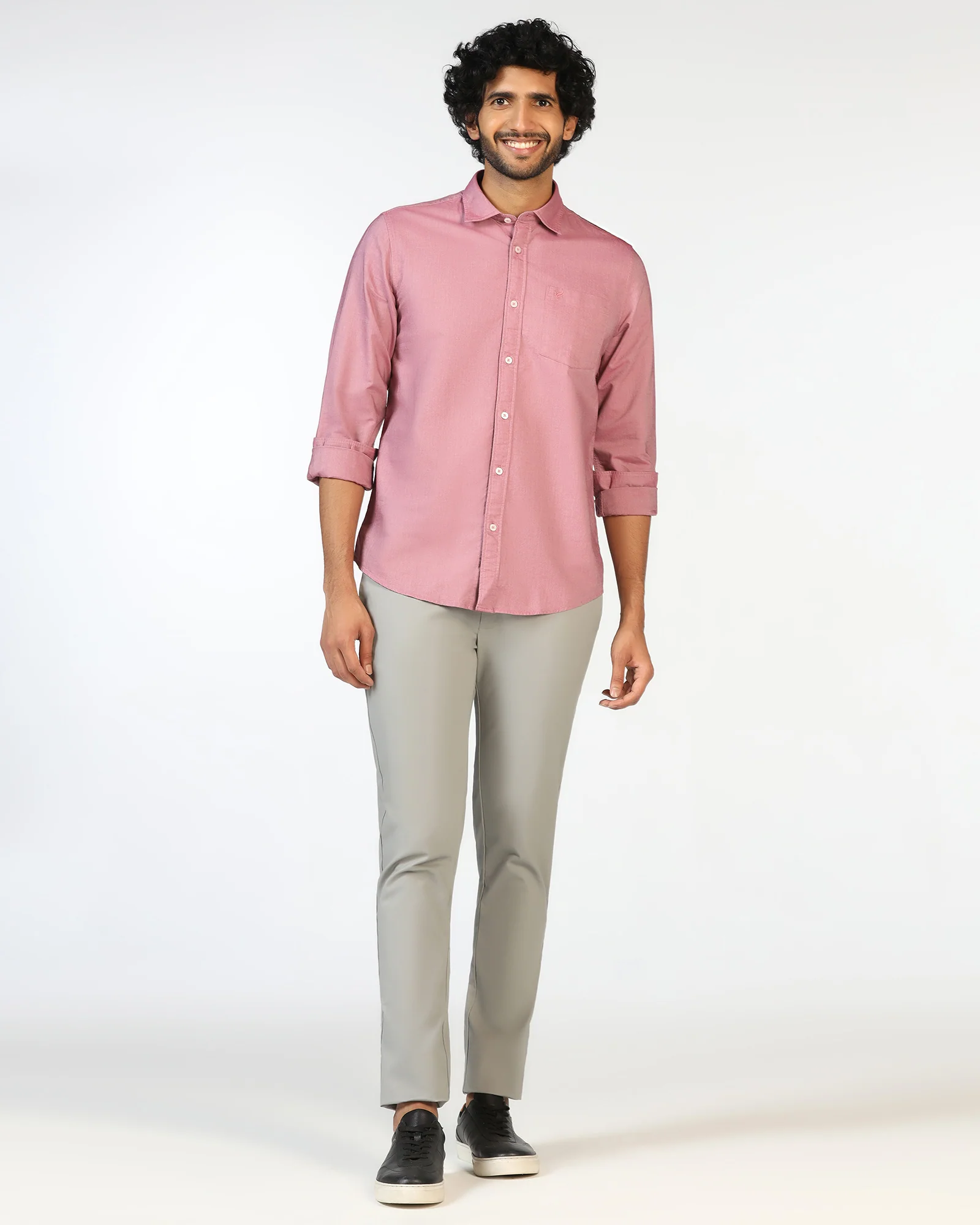 Pink Solid Shirt - Solly - Image 3