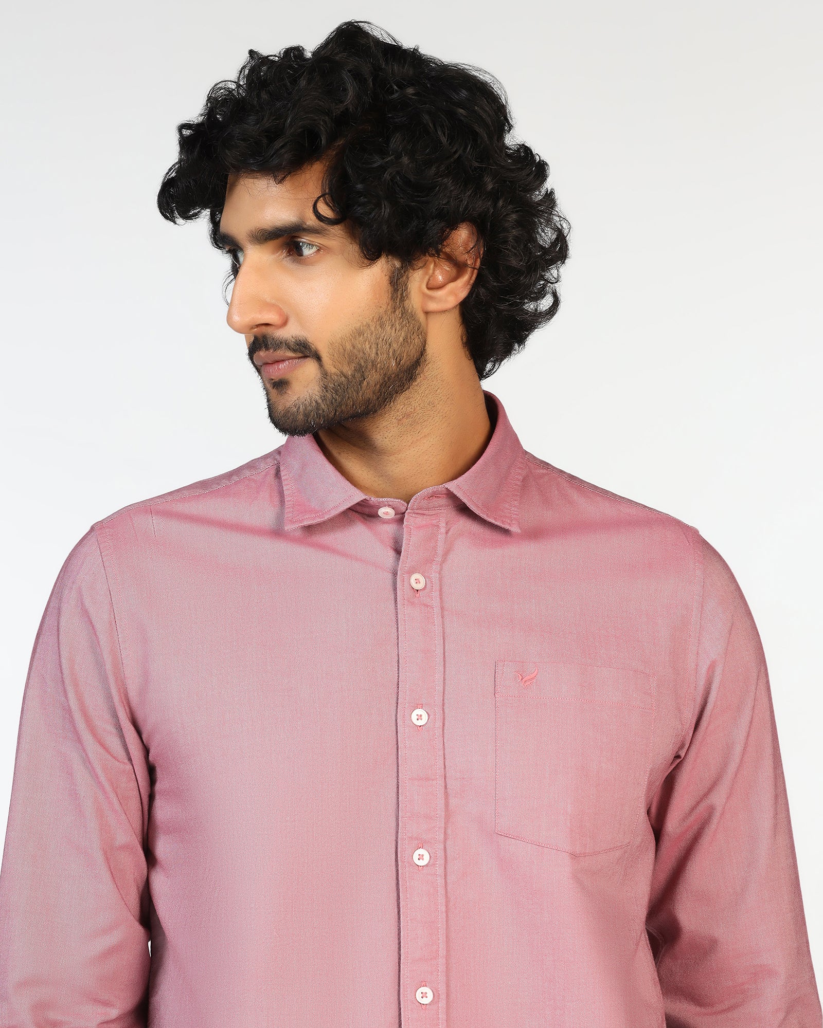 Pink Solid Shirt - Solly - Image 4