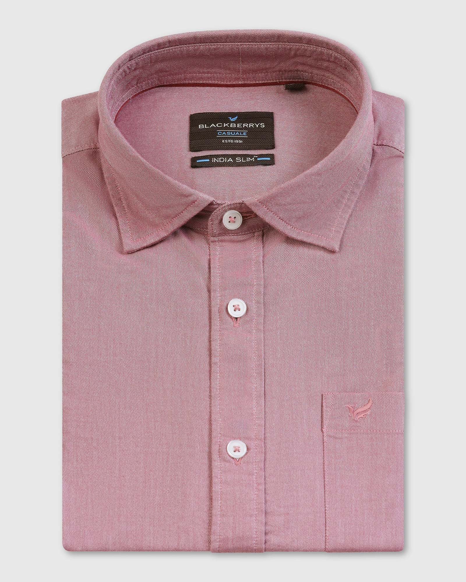 Pink Solid Shirt - Solly - Image 5