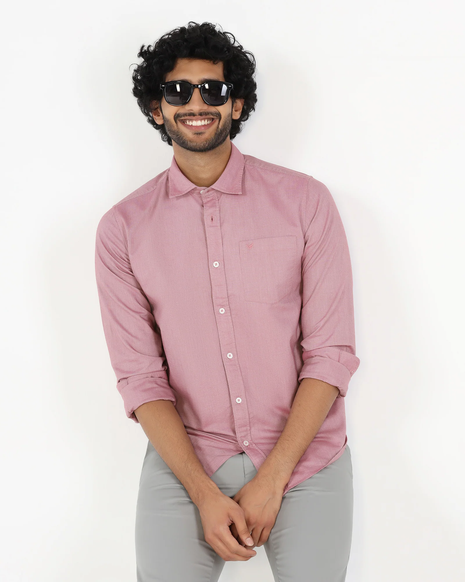 Pink Solid Shirt - Solly - Image 8
