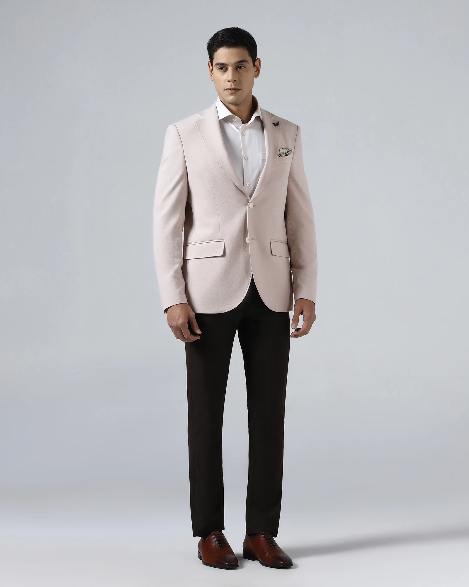 Pink Textured Blazer - Watson - Image 3