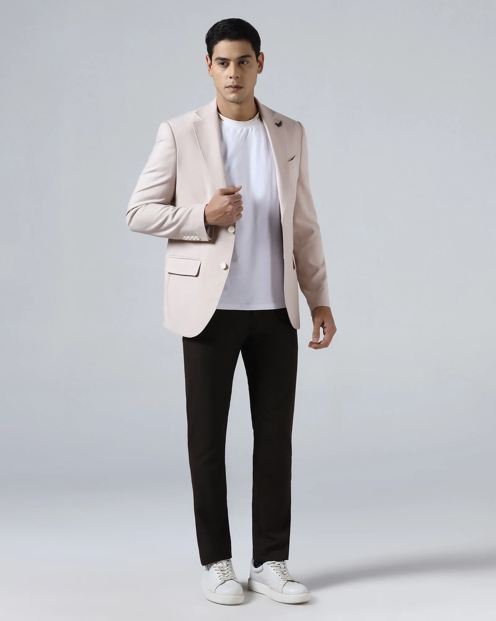 Pink Textured Blazer - Watson - Image 6