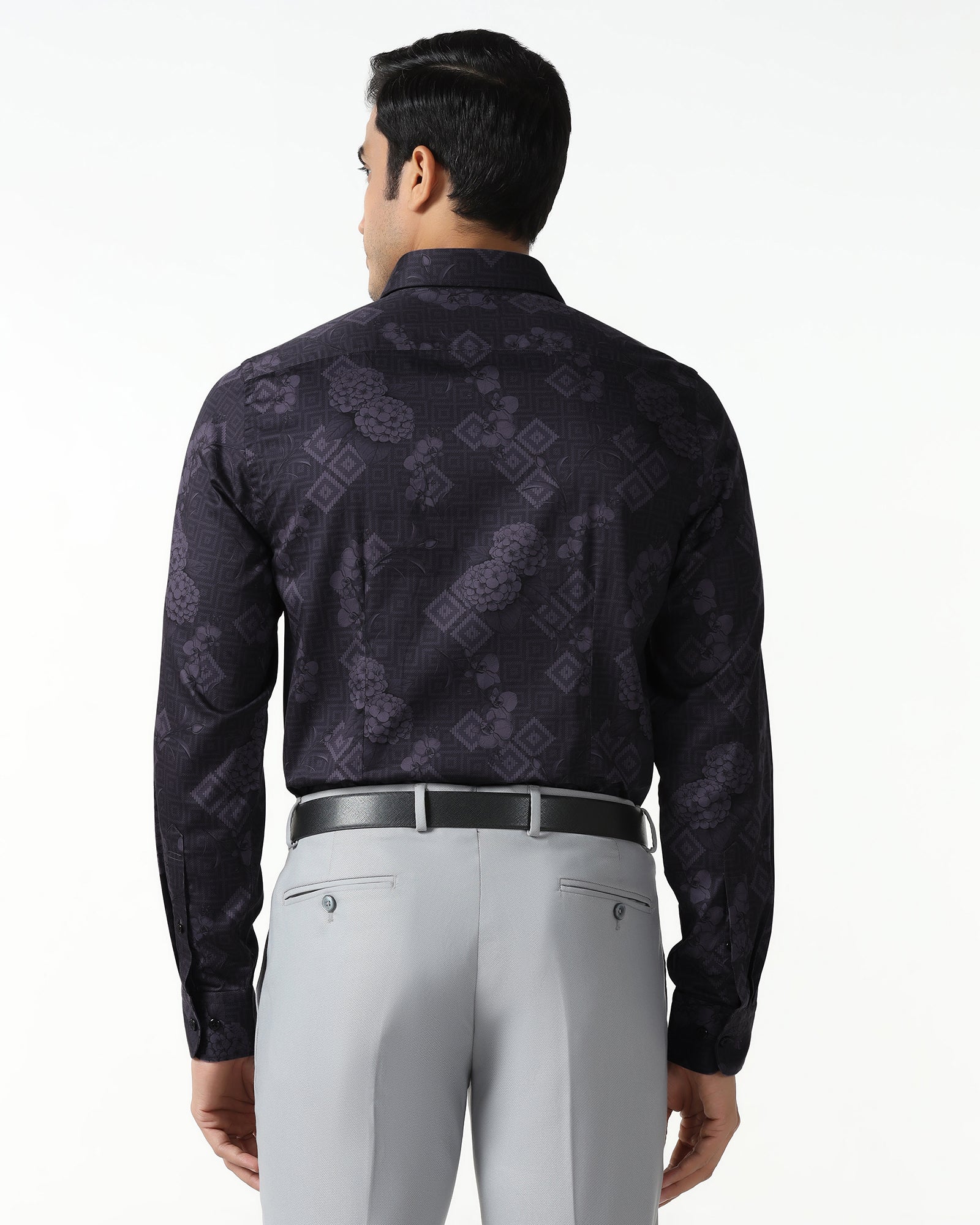 Plum Printed Shirt - Pristine - Image 2