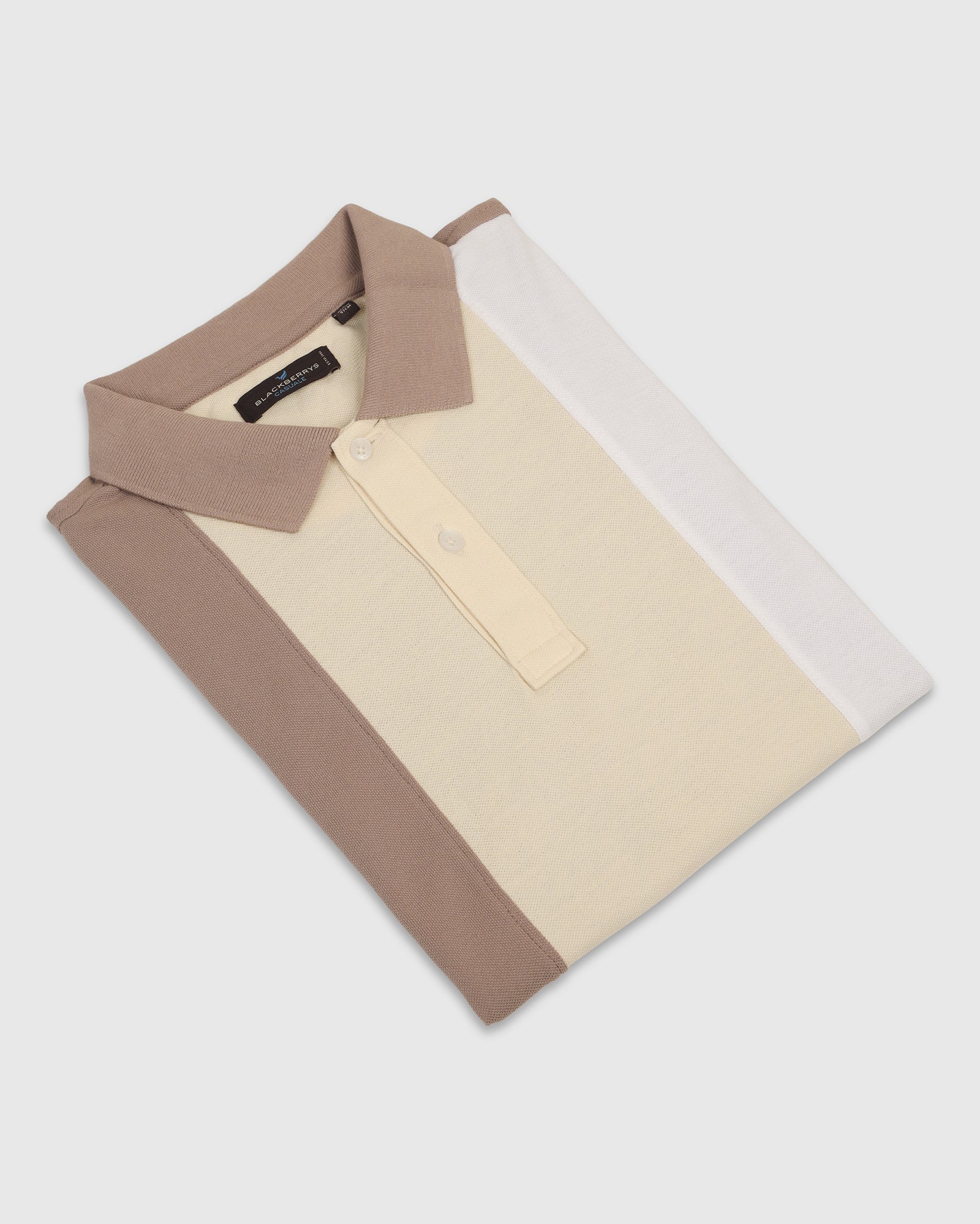 Polo Beige Solid T-Shirt - Juniper - Image 5