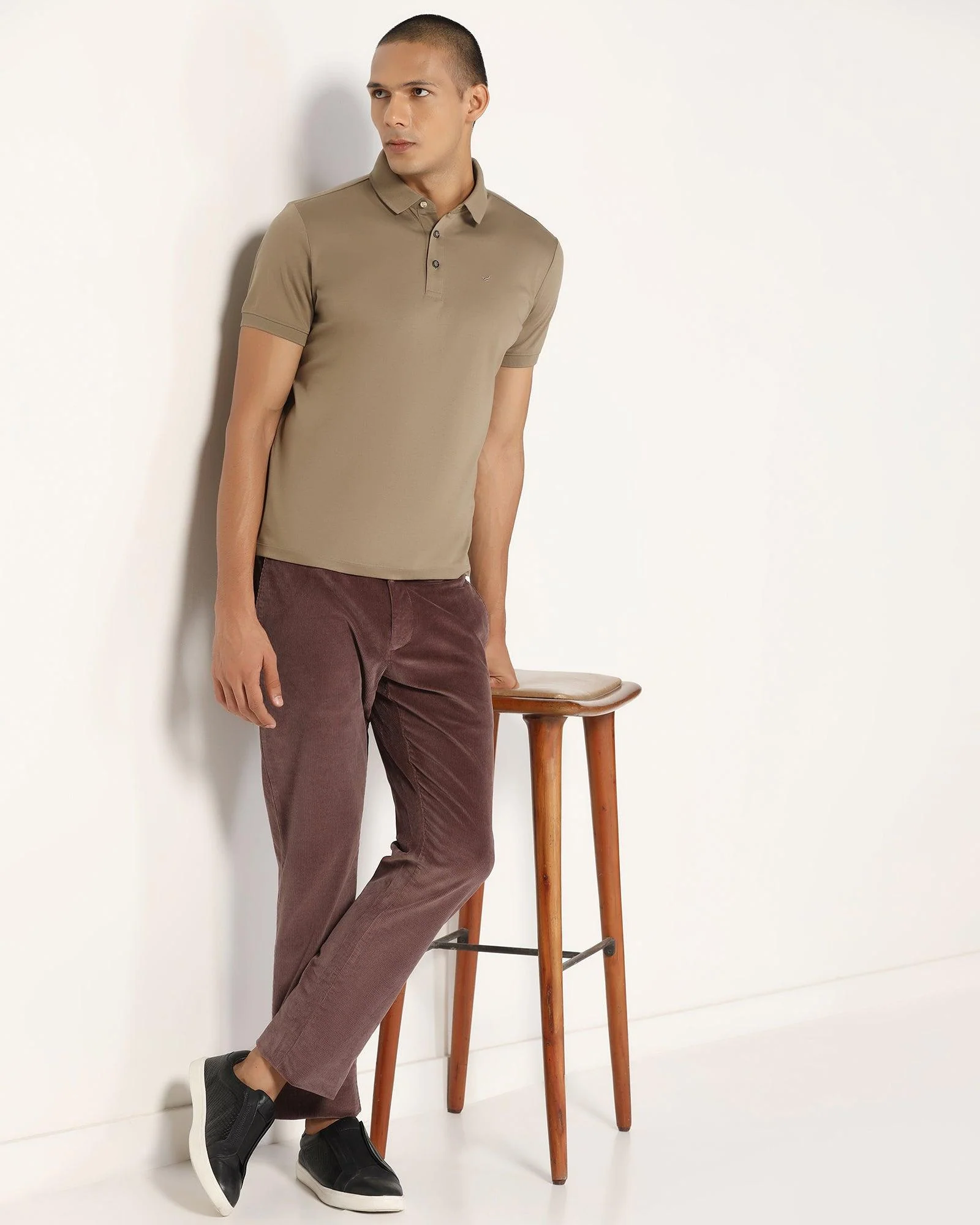 Polo Beige Solid T-Shirt - Toll - Image 7