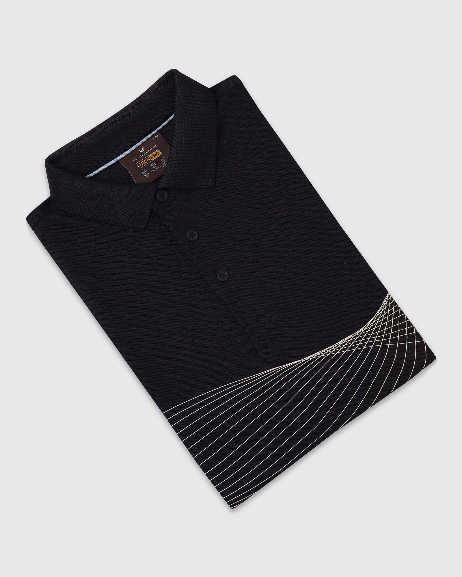 TechPro Polo Black Printed T-Shirt - Frost - Image 5