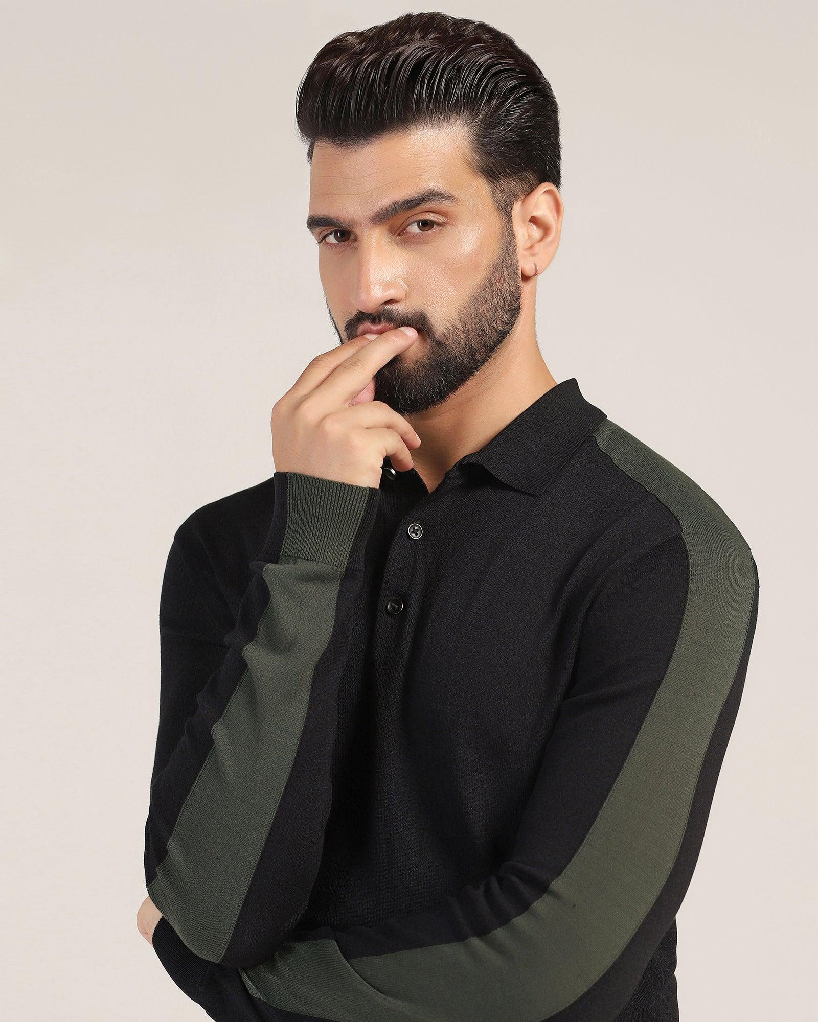 Polo Black Solid Sweater - Bond - Image 4
