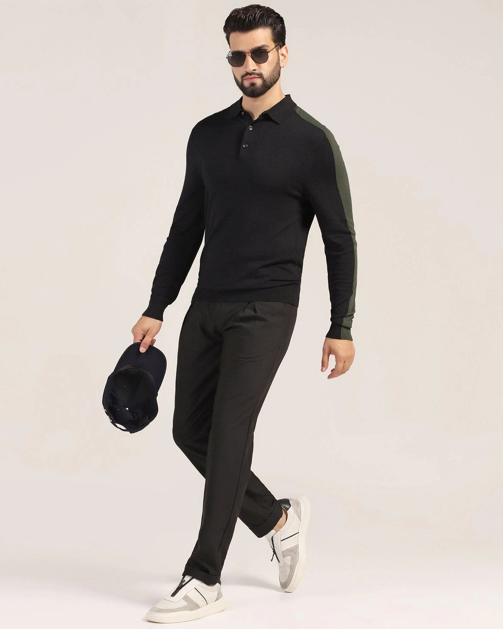 Polo Black Solid Sweater - Bond - Image 6