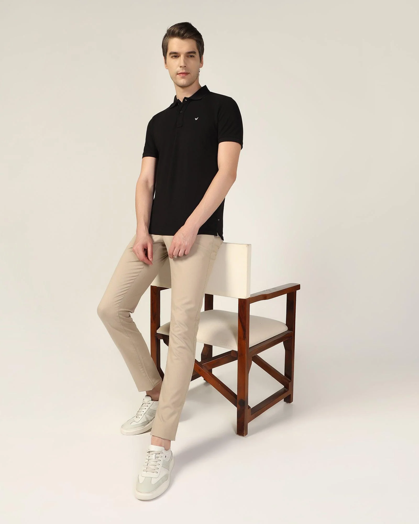 Polo Black Solid T-Shirt - Essen - Image 6