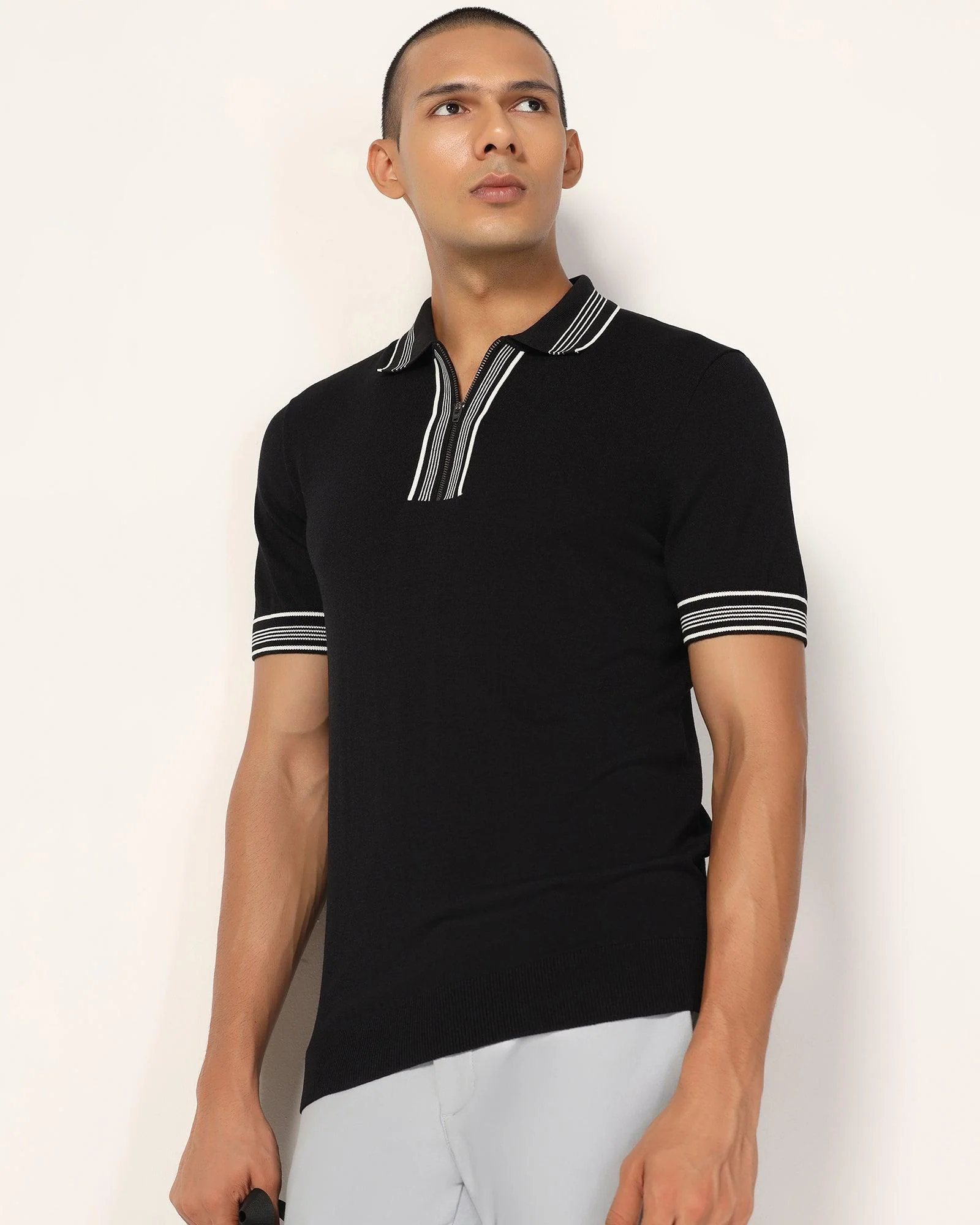Polo Black Solid T-Shirt - Remi - Image 8