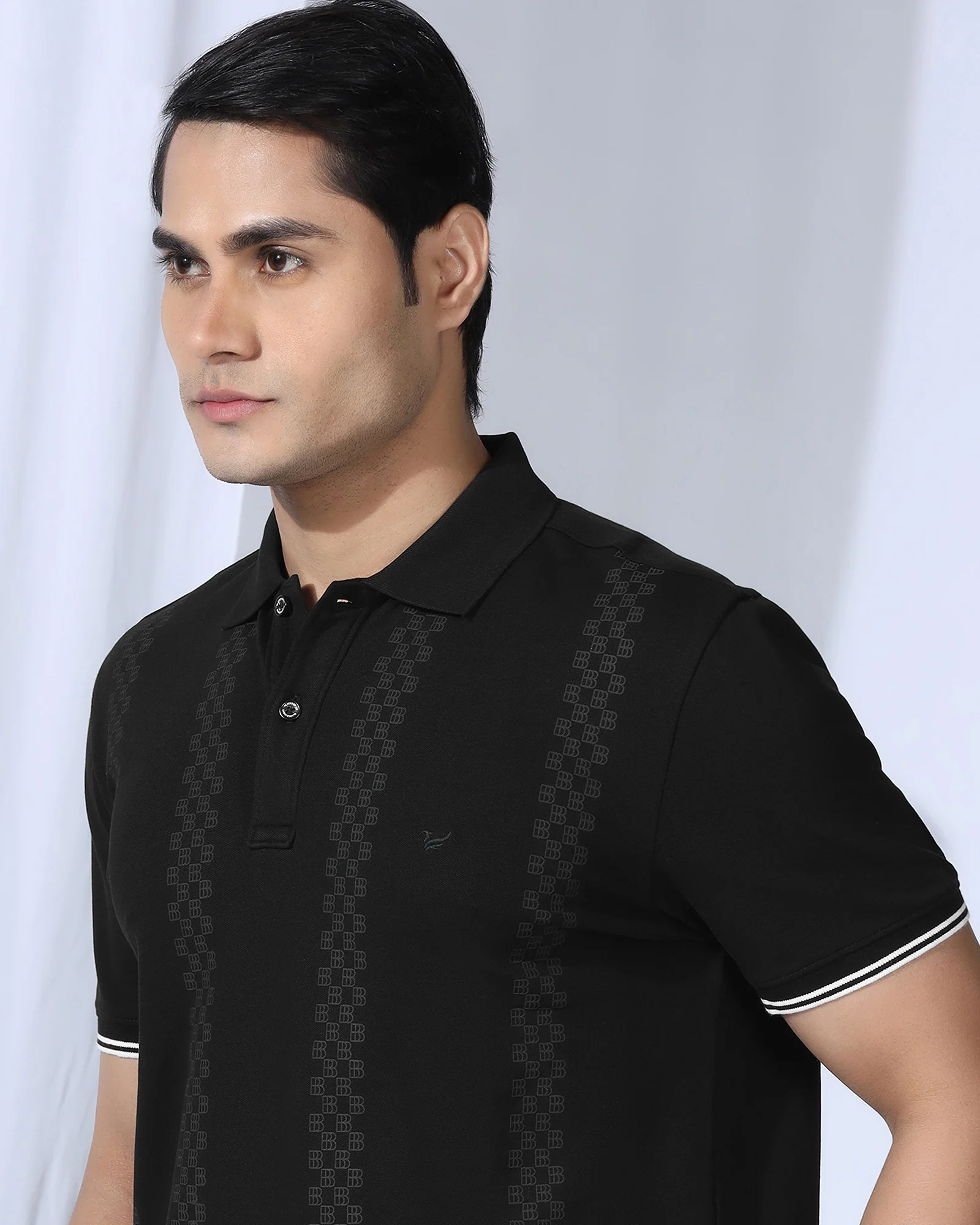Polo Black Printed T-Shirt - Eta - Image 4