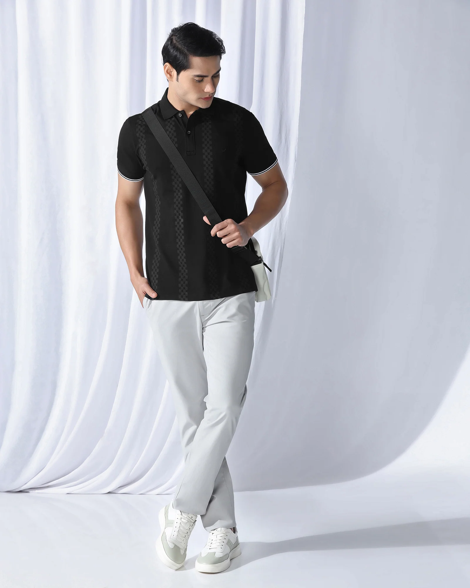 Polo Black Printed T-Shirt - Eta - Image 7