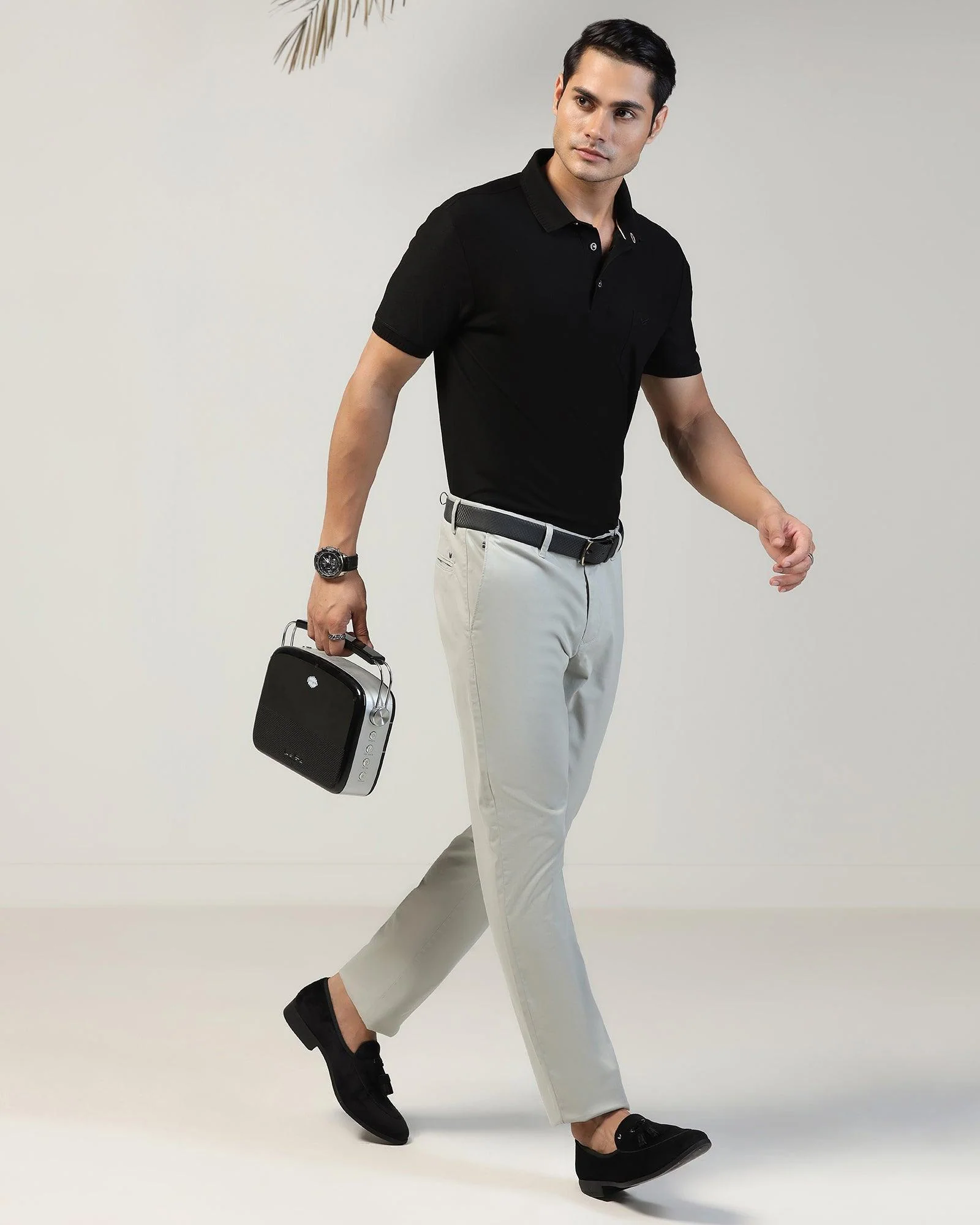 Polo Black Structure T-Shirt - Bingo - Image 7