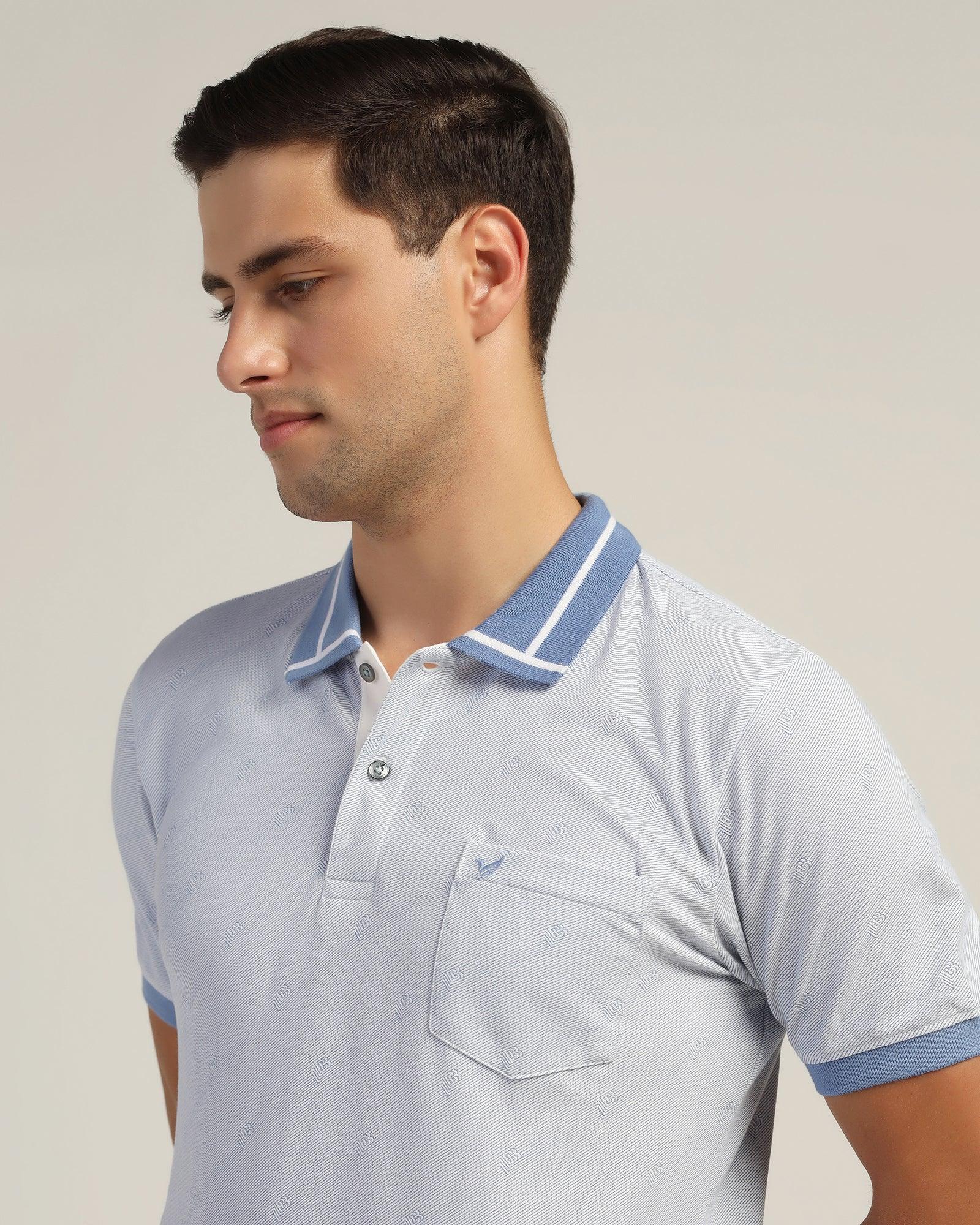 Polo Blue Printed T-Shirt - Nit - Image 4