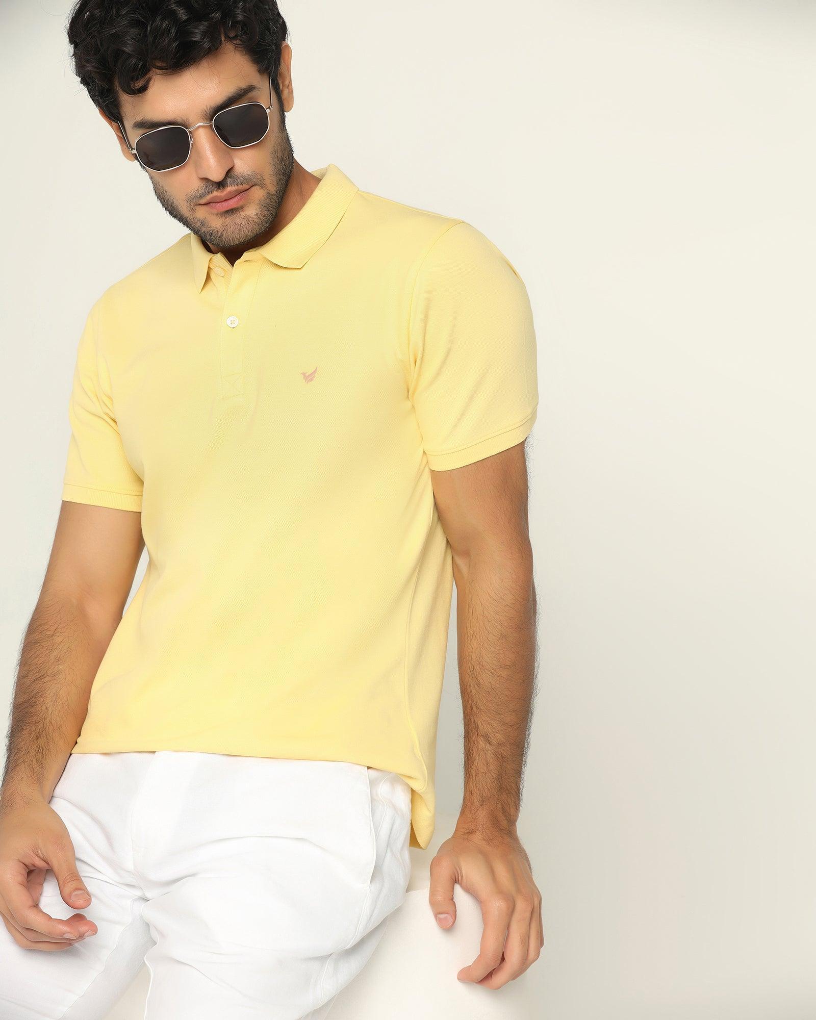Polo Yellow Solid T-Shirt - Bonnel - Image 8