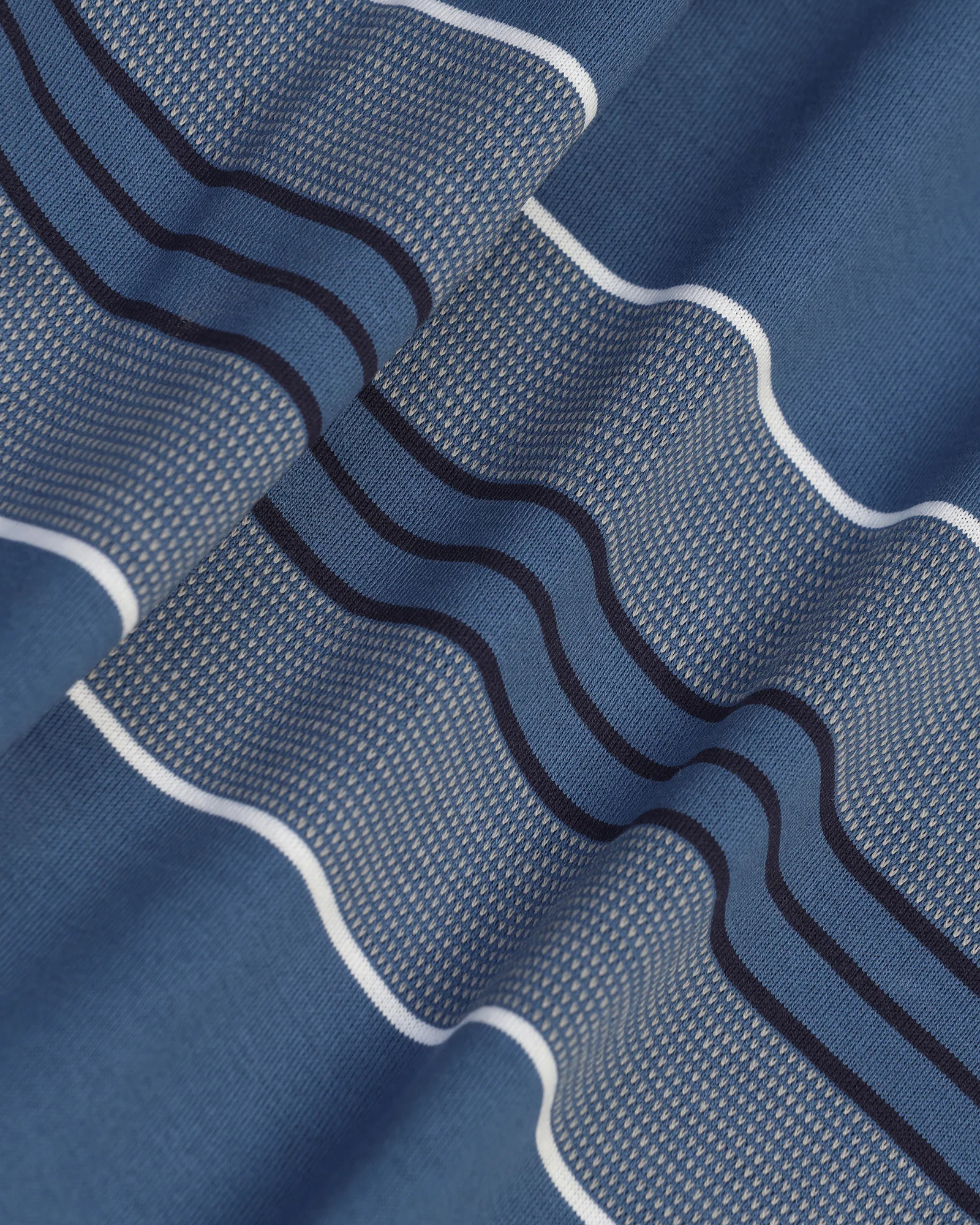 Polo Blue Topaz Stripe T-Shirt - Cetus - Image 6