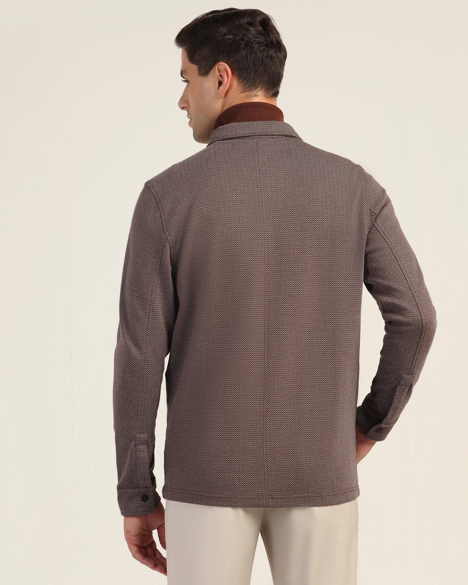 Polo Brown Structure Sweatshirt - Herring - Image 2