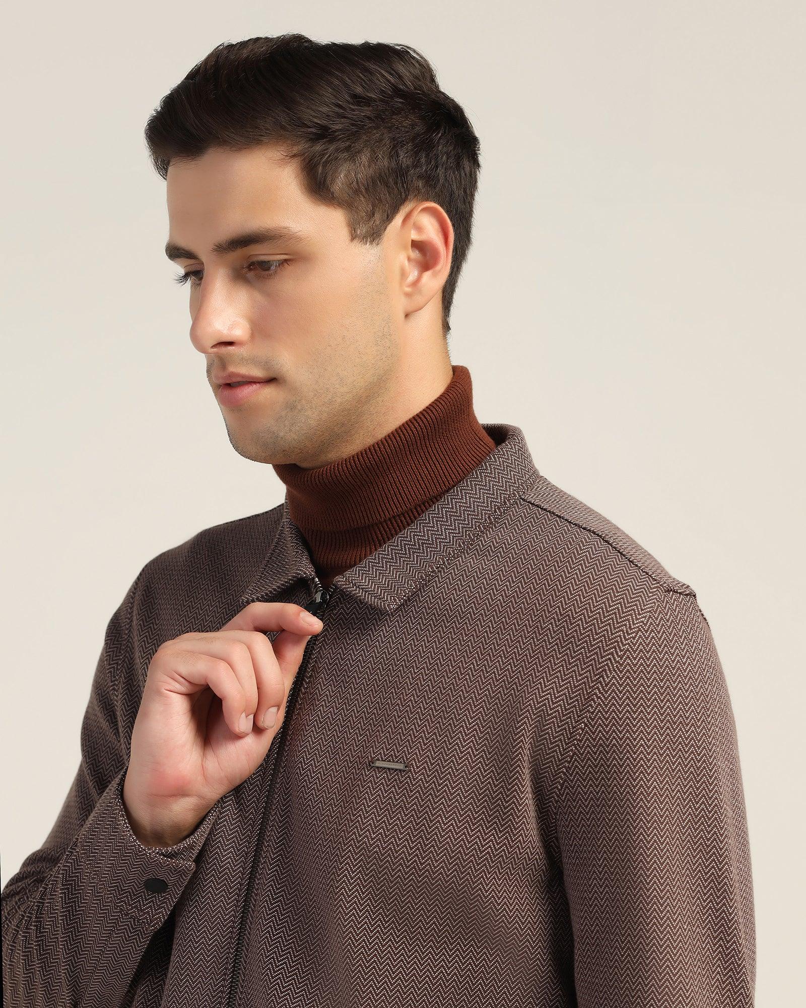 Polo Brown Structure Sweatshirt - Herring - Image 4
