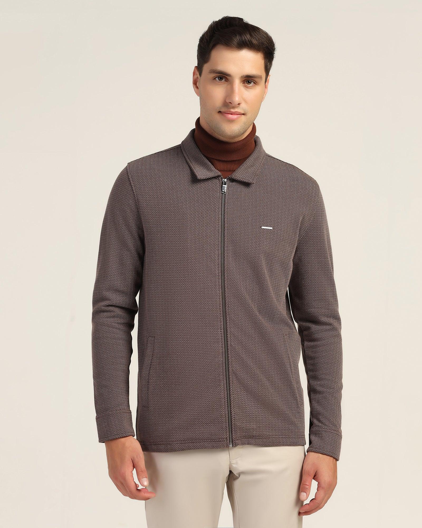 Polo Brown Structure Sweatshirt - Herring - Image 5