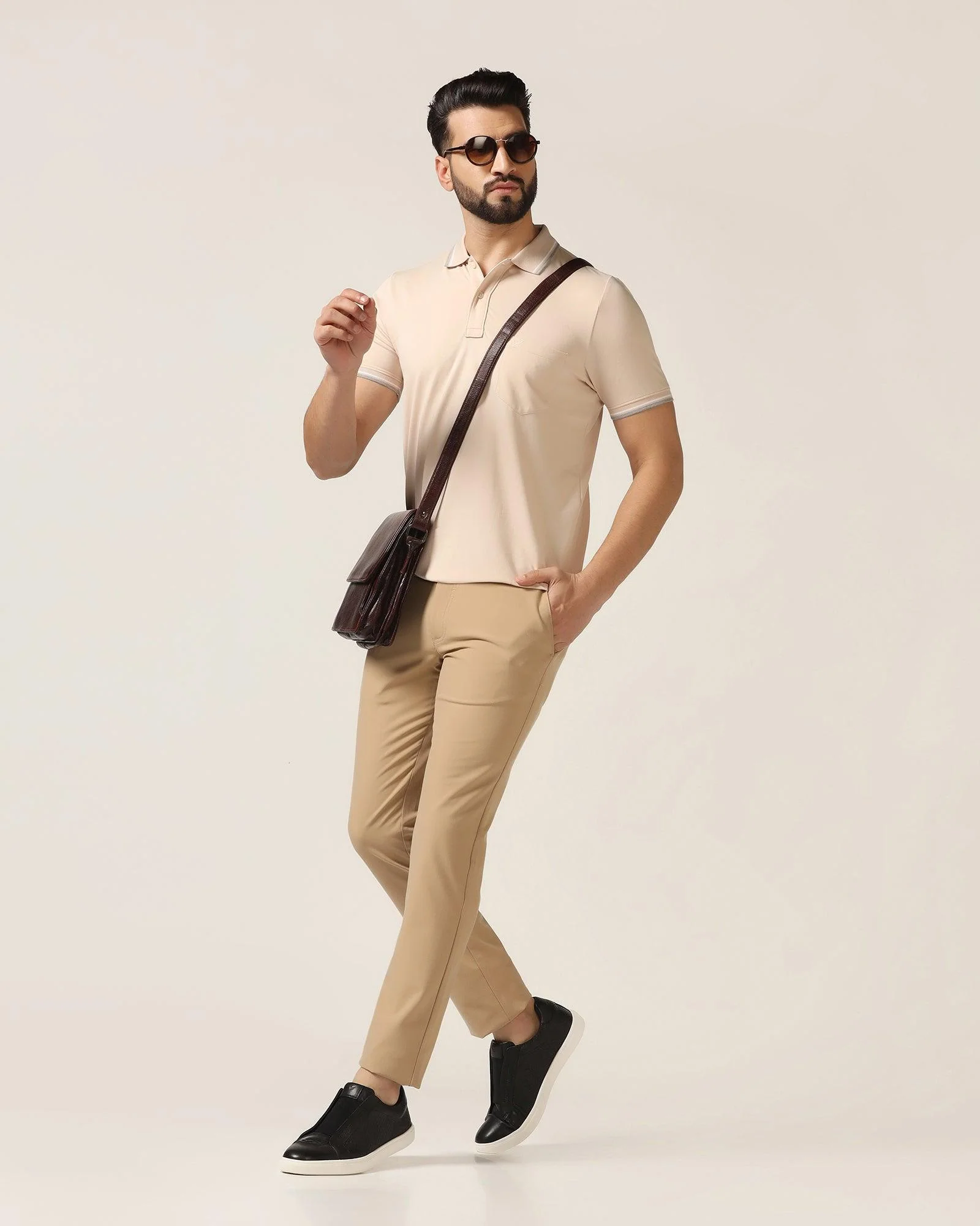 Polo Cream Solid T-Shirt - Walter - Image 6