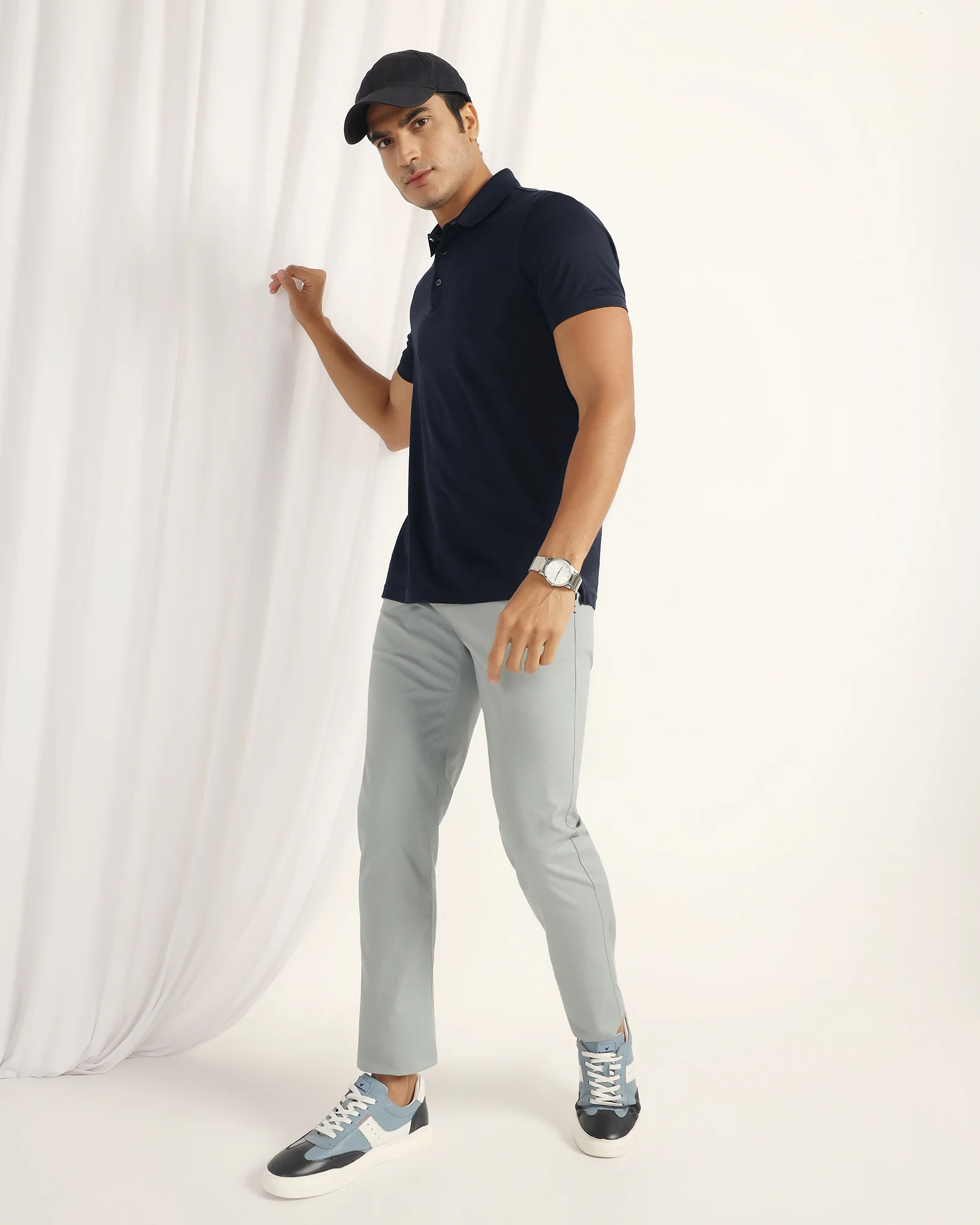 Polo Dark Navy Stripe T-Shirt - Zeta - Image 8