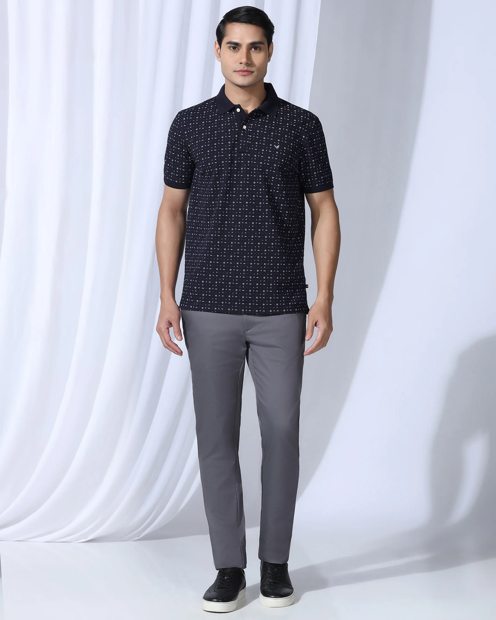 Polo Deep Navy Printed T-Shirt - Arcade - Image 3
