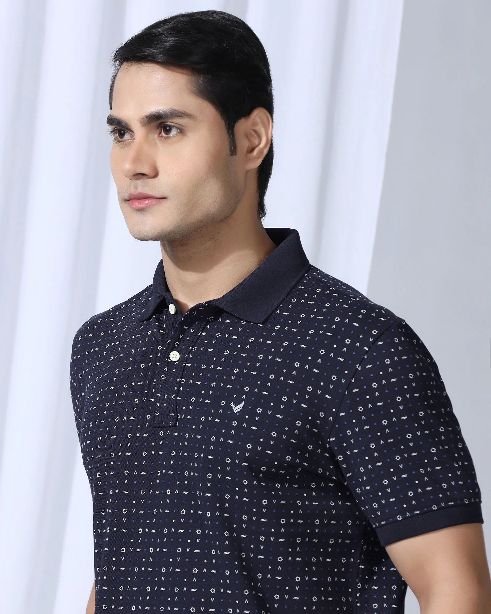 Polo Deep Navy Printed T-Shirt - Arcade - Image 4