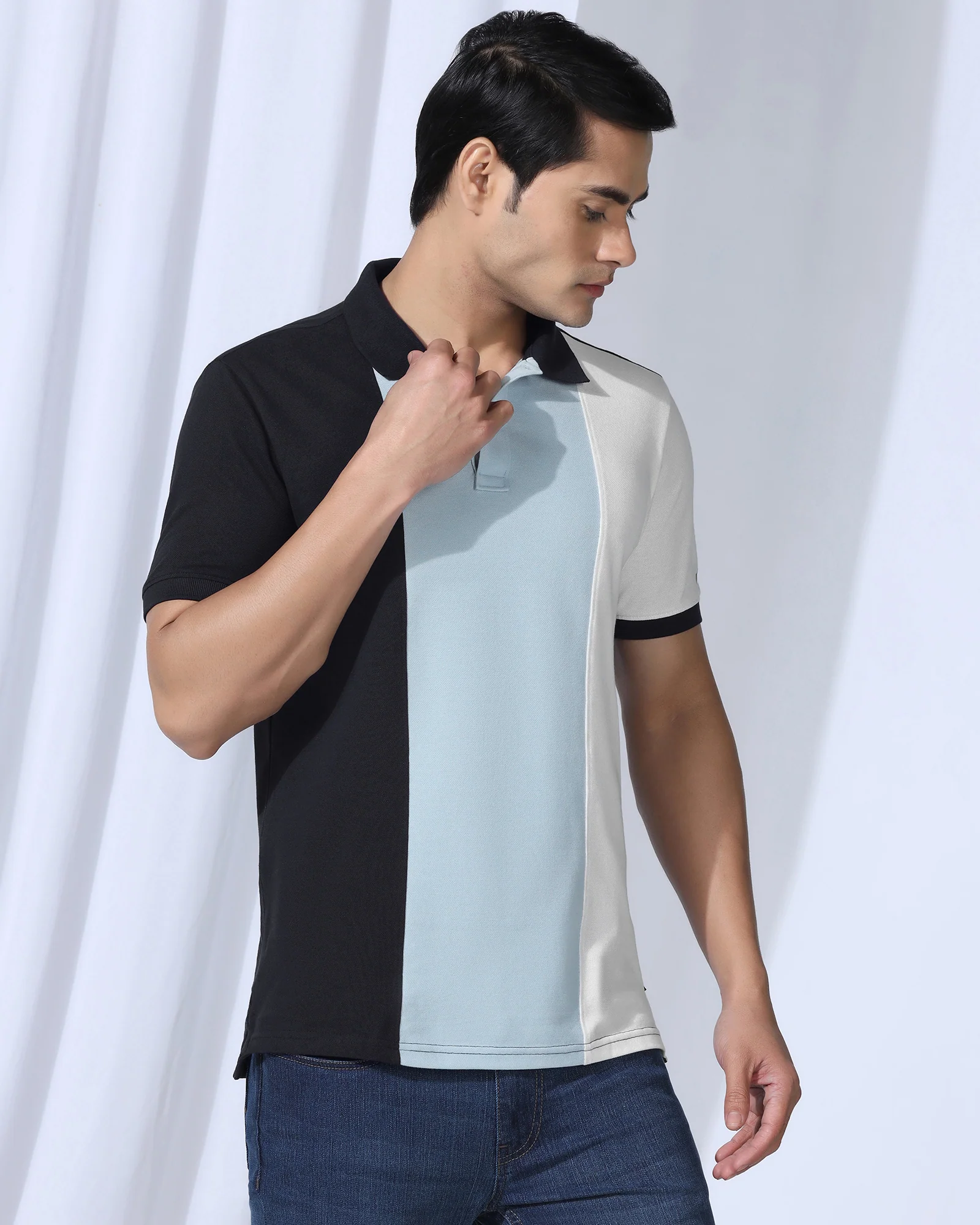 Polo Deep Navy Solid T-Shirt - Juniper