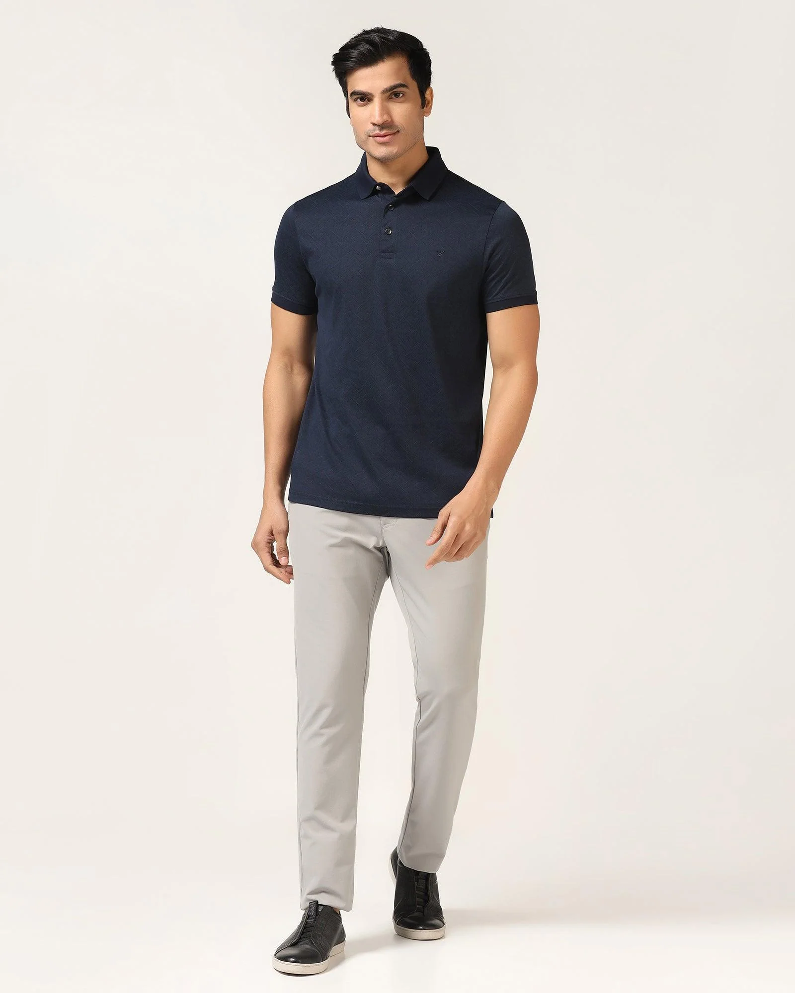 Polo Dress Blue Printed T-Shirt - Bradely - Image 3